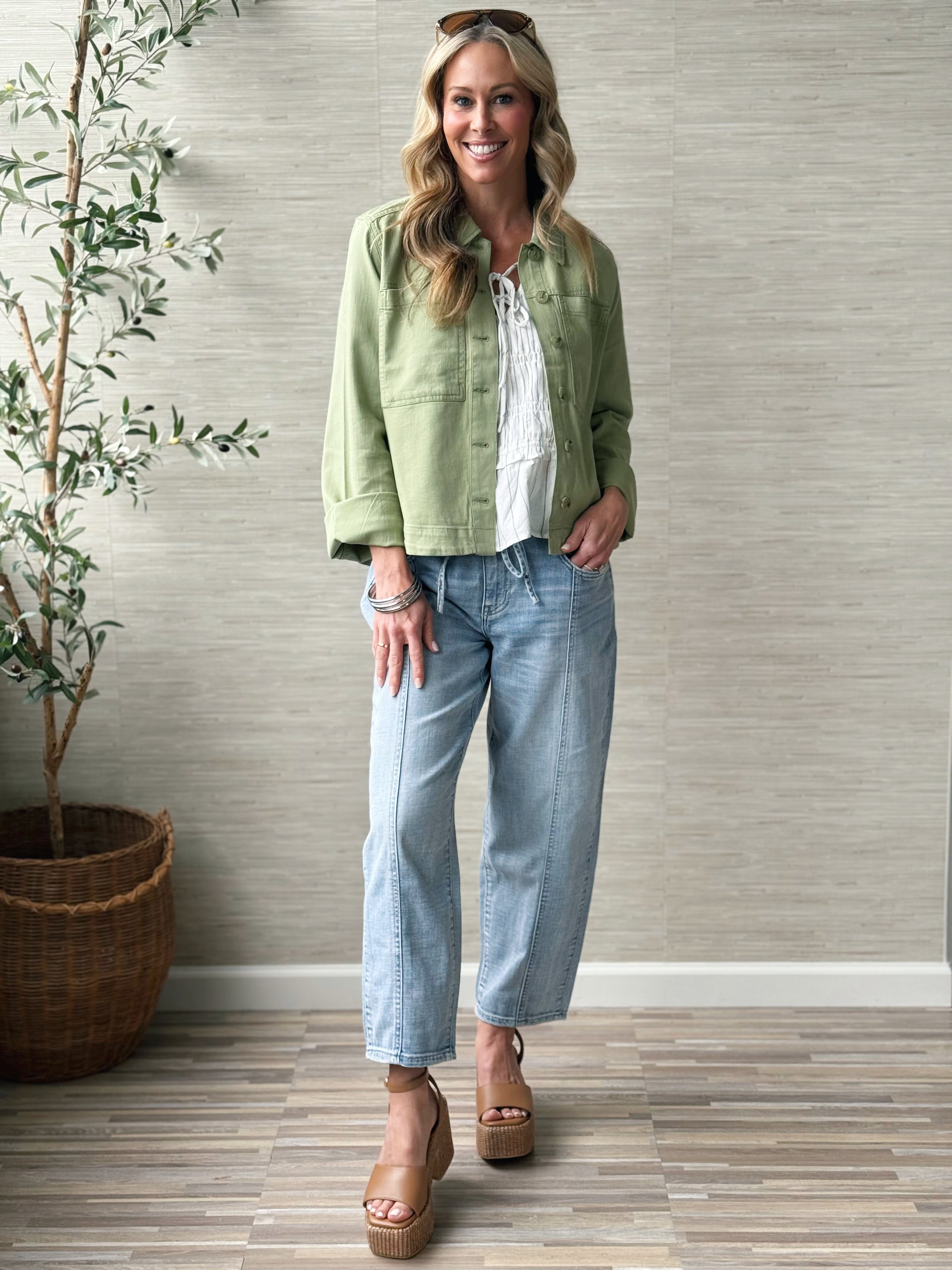 [LIVERPOOL] Carry On Denim Jacket - LOTUS - willows clothing DENIM JACKET