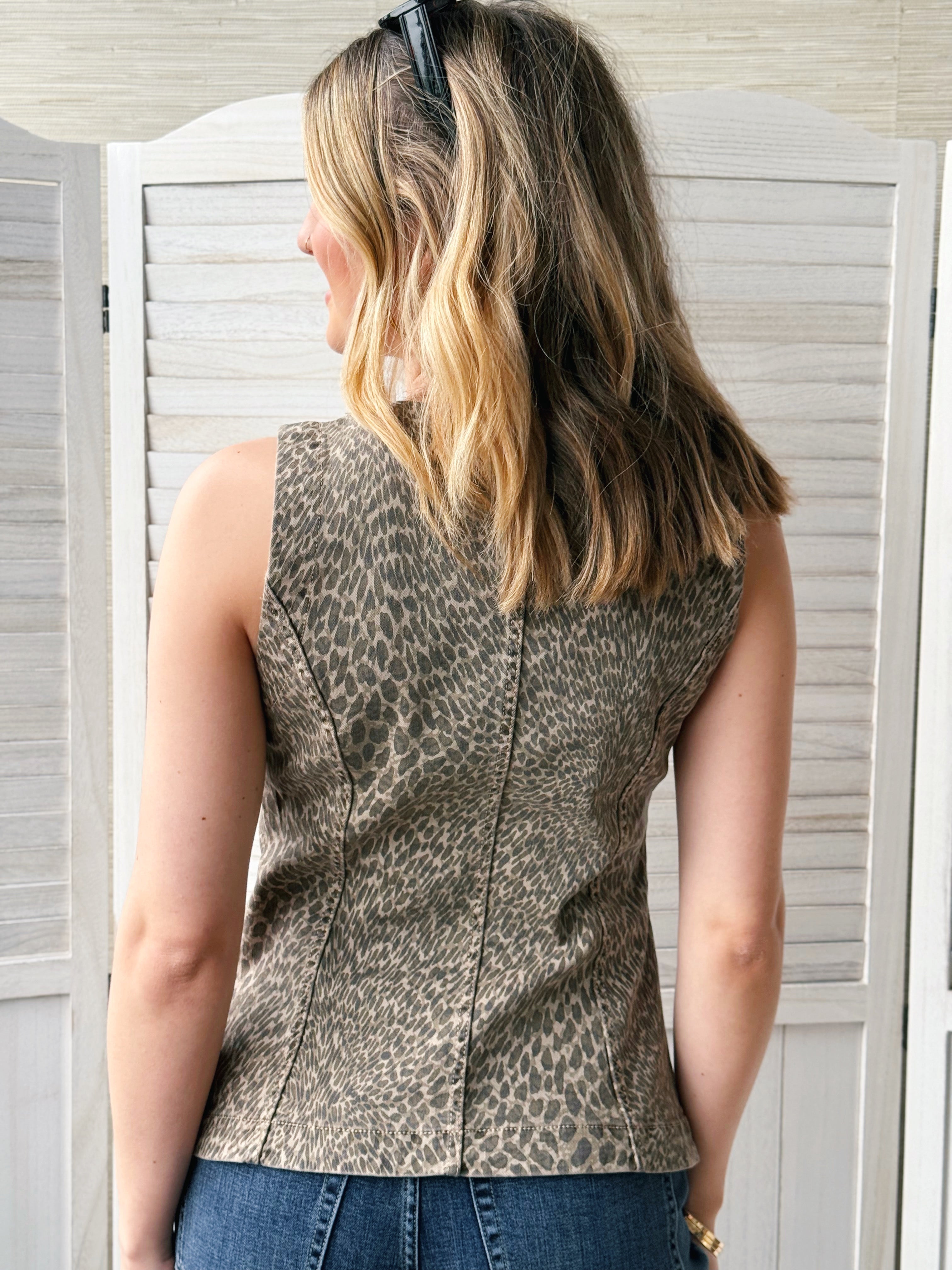 [LIVERPOOL] Charlize Vest - KHAKI - willows clothing VEST