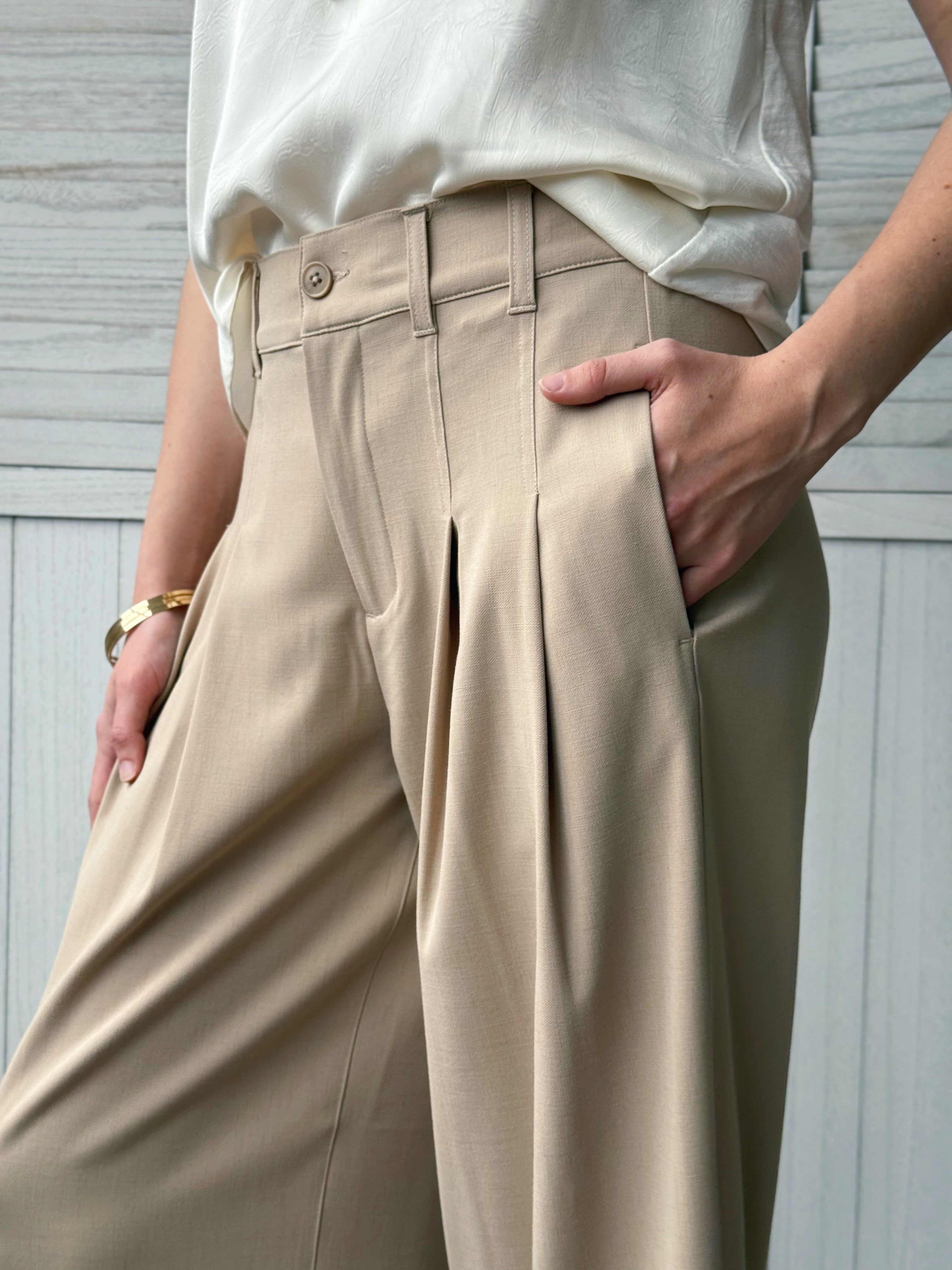 [LIVERPOOL] Claude Trousers - CAPPUCCINO - willows clothing TROUSERS