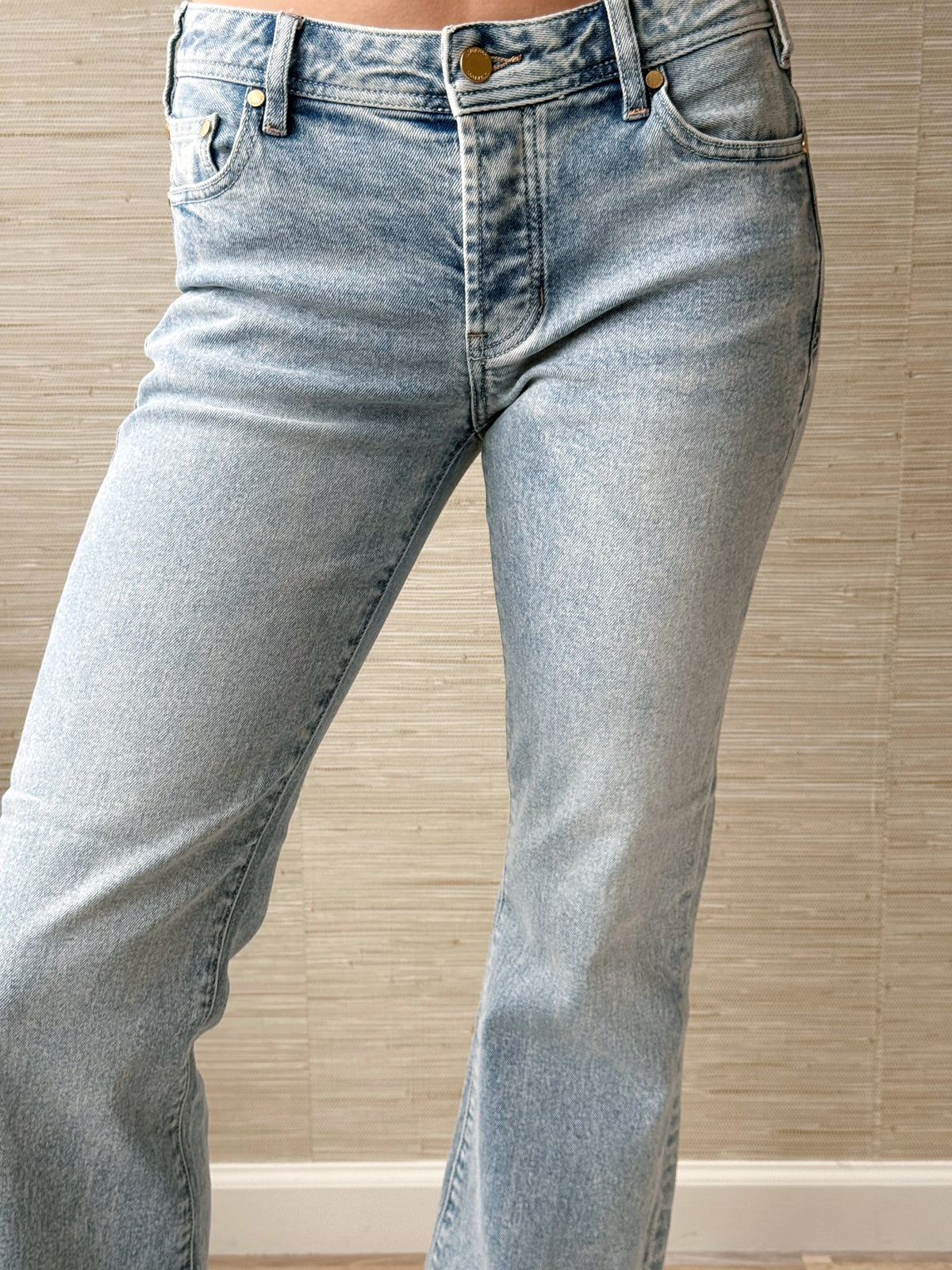 [LIVERPOOL] Dakota Low Rise Loose Flare Jean - PRAIRIE MIST - willows clothing FLARE