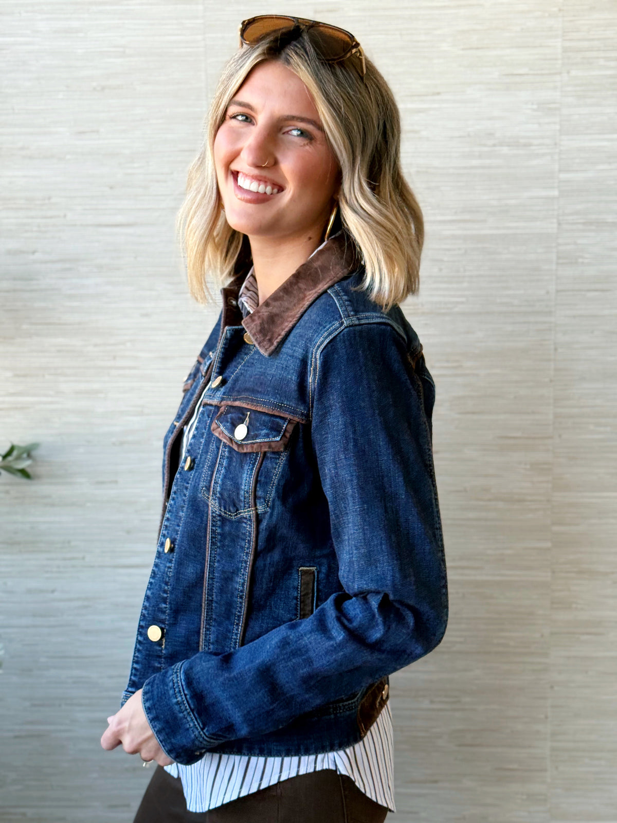 [LIVERPOOL] Jeyda Denim Jacket - RIVERWALK - willows clothing DENIM JACKET
