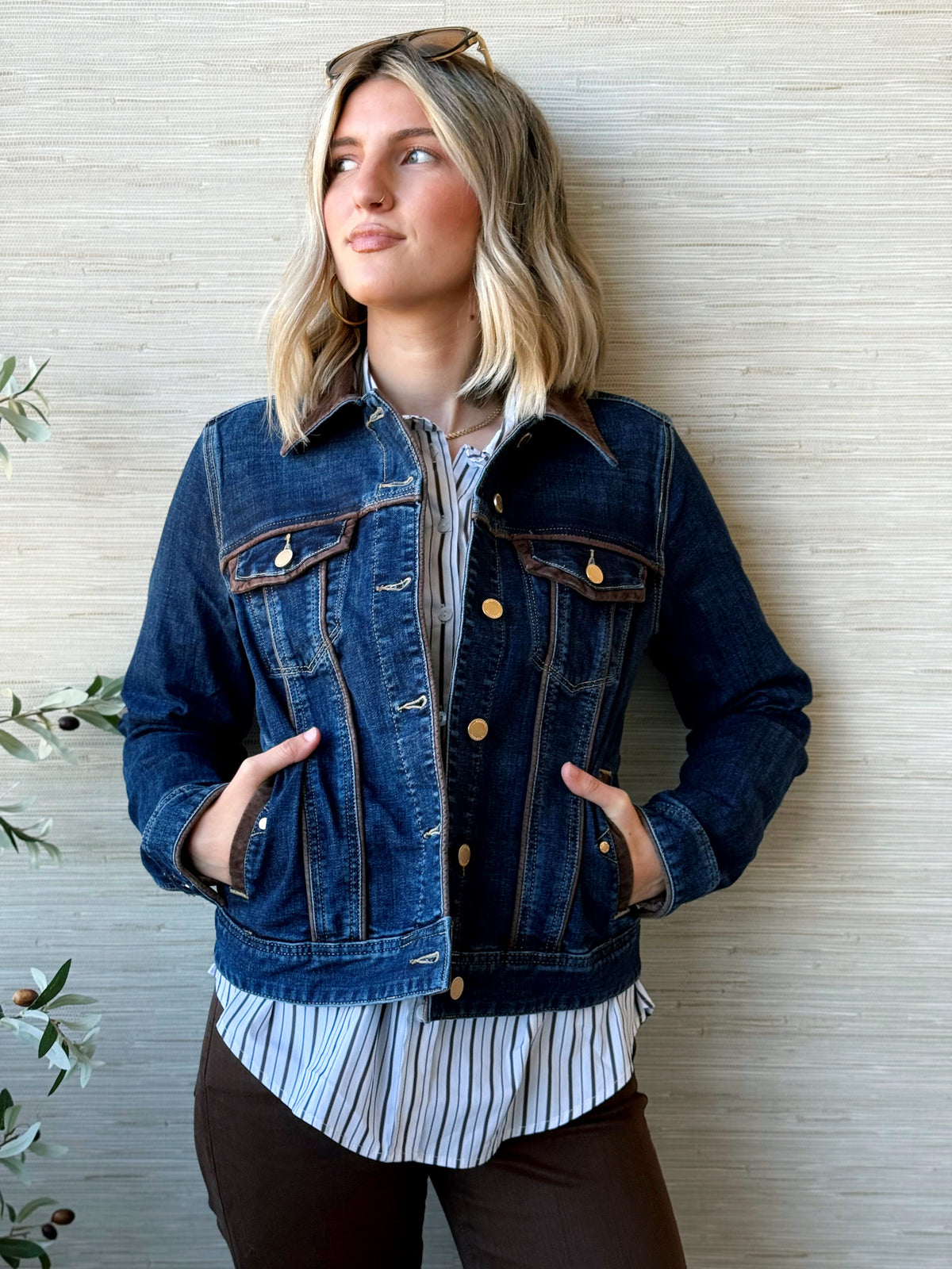 [LIVERPOOL] Jeyda Denim Jacket - RIVERWALK - willows clothing DENIM JACKET