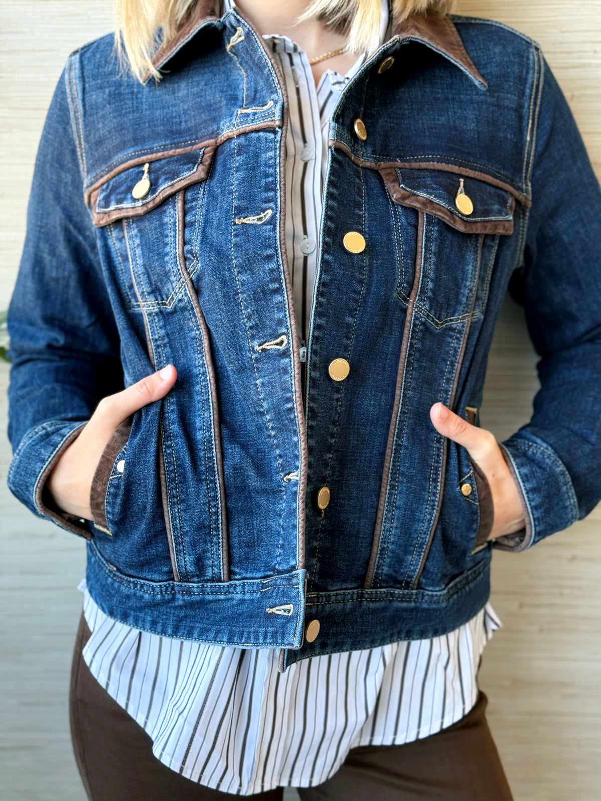 [LIVERPOOL] Jeyda Denim Jacket - RIVERWALK - willows clothing DENIM JACKET