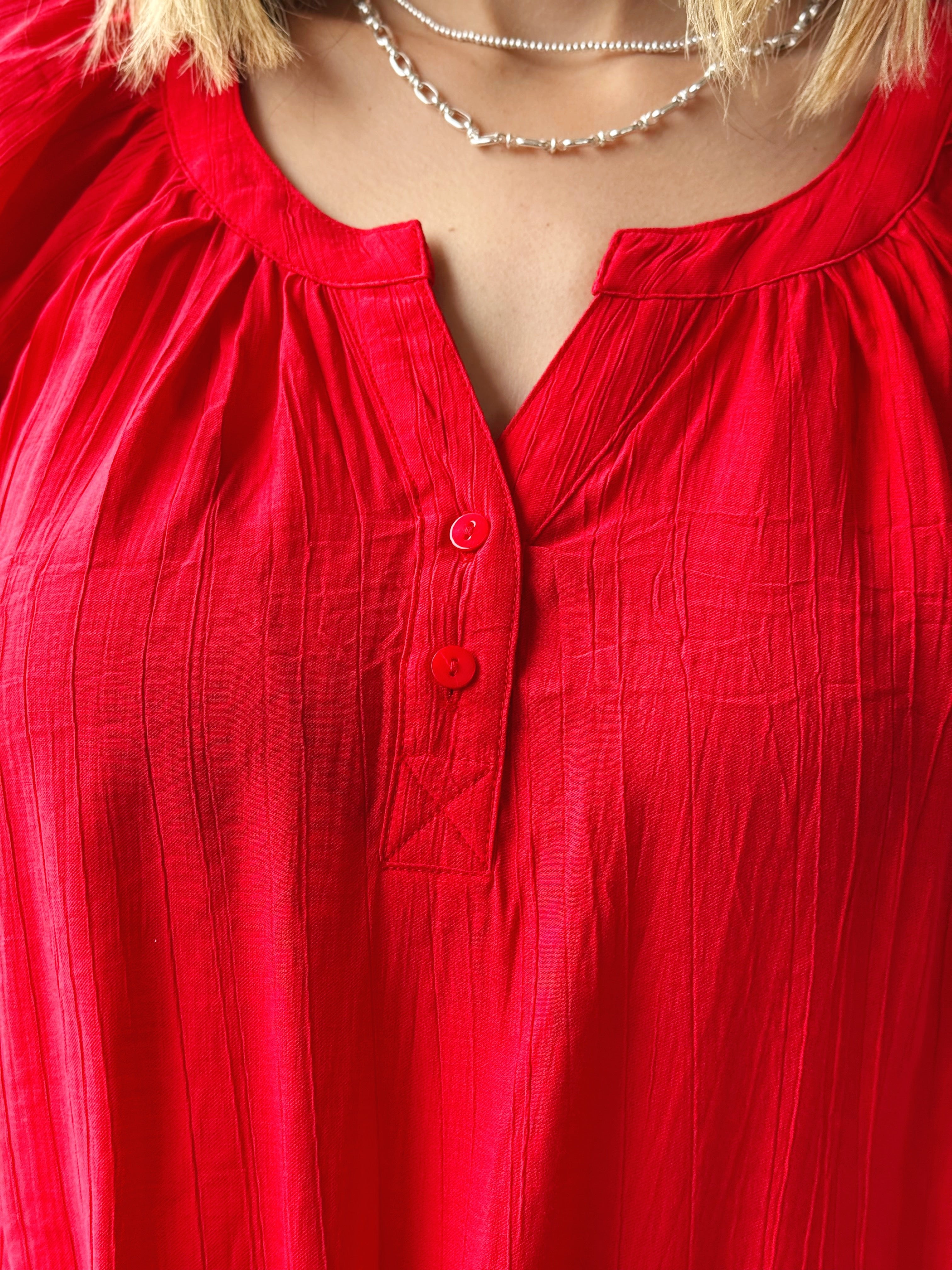 [LIVERPOOL] Kathy Blouse - CHERRY ROSE - willows clothing BLOUSE