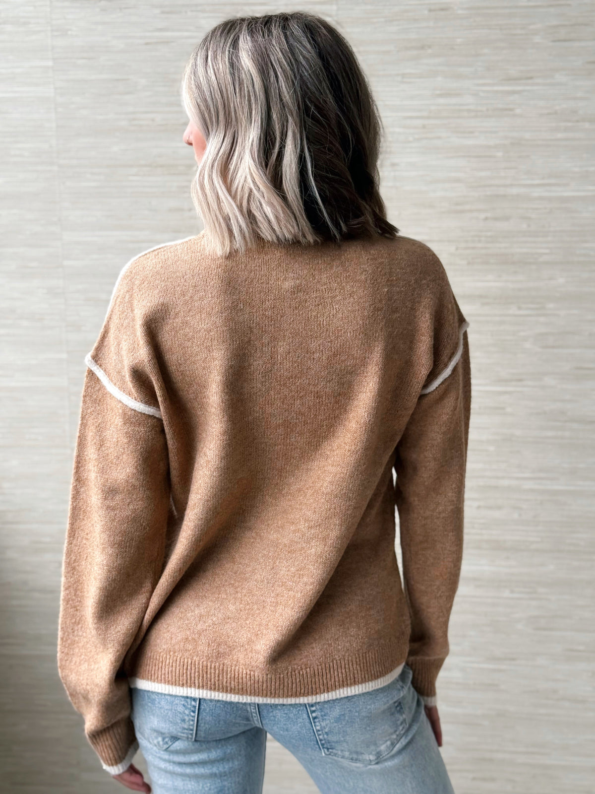[LIVERPOOL] Lulu Bell Sweater - HEATHER CAMEL - willows clothing SWEATER