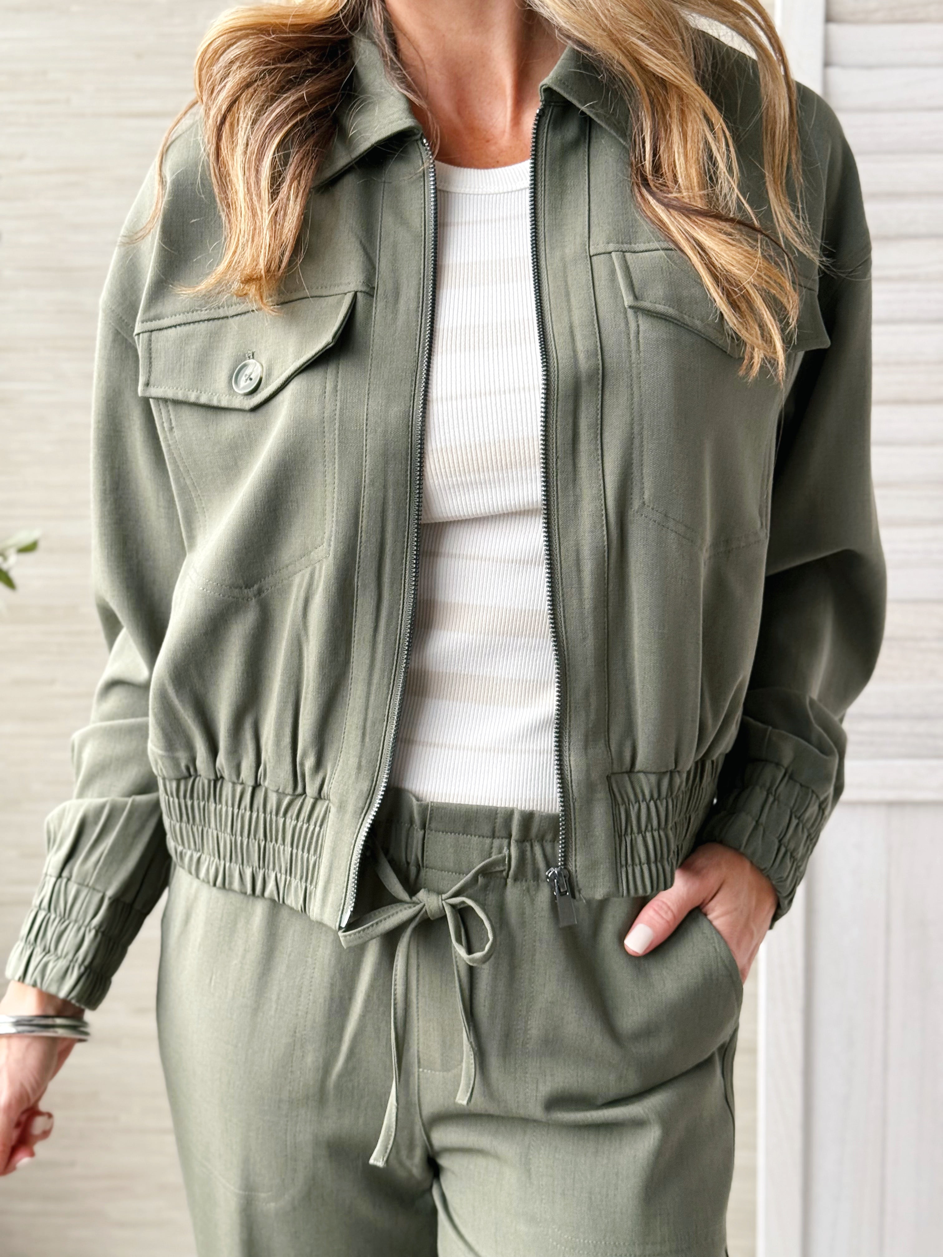 [LIVERPOOL] Malone Jacket - MARTINI OLIVE - willows clothing JACKET
