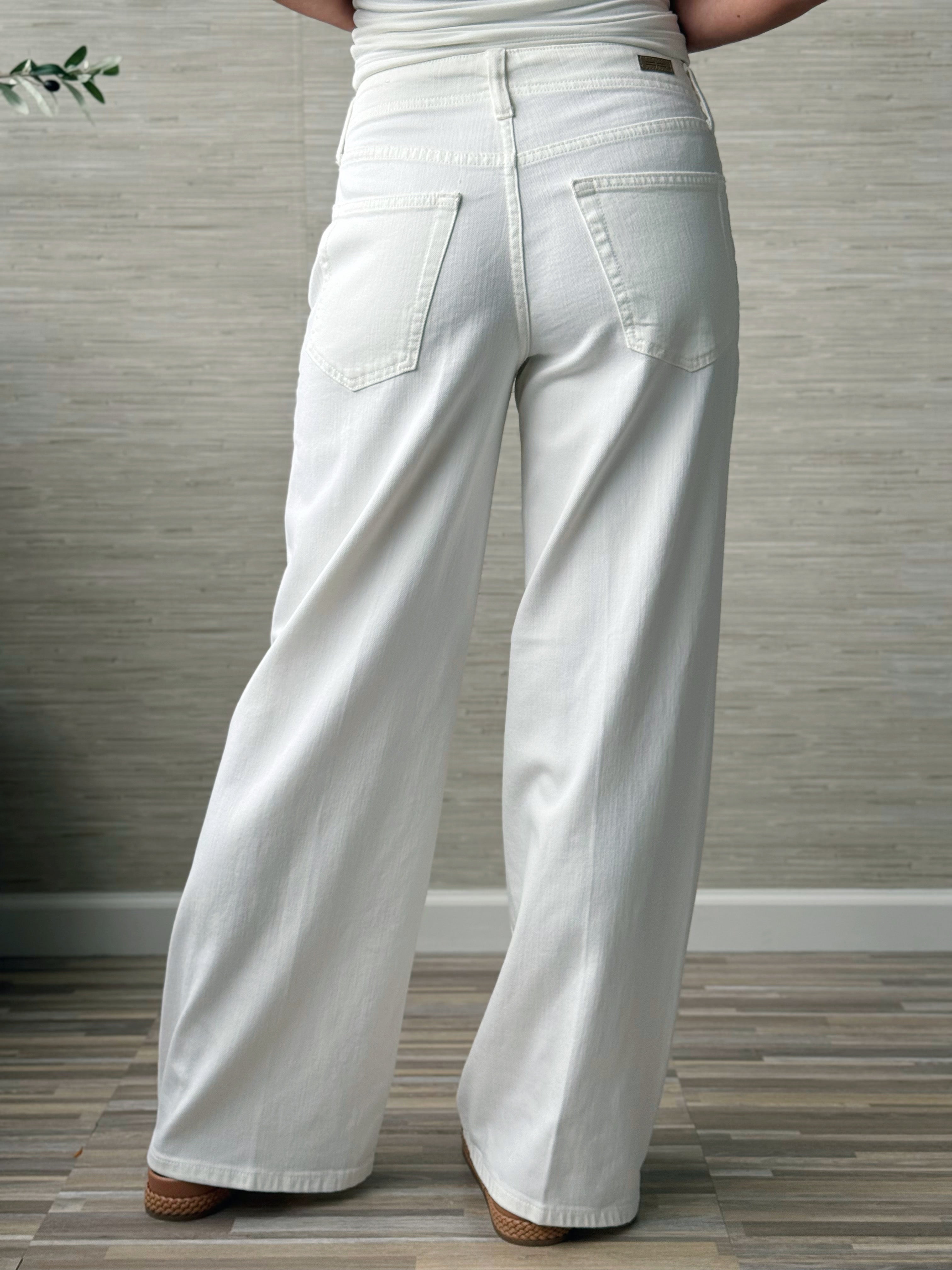 [LIVERPOOL] Nanette Jean - WHITE - willows clothing WIDE LEG