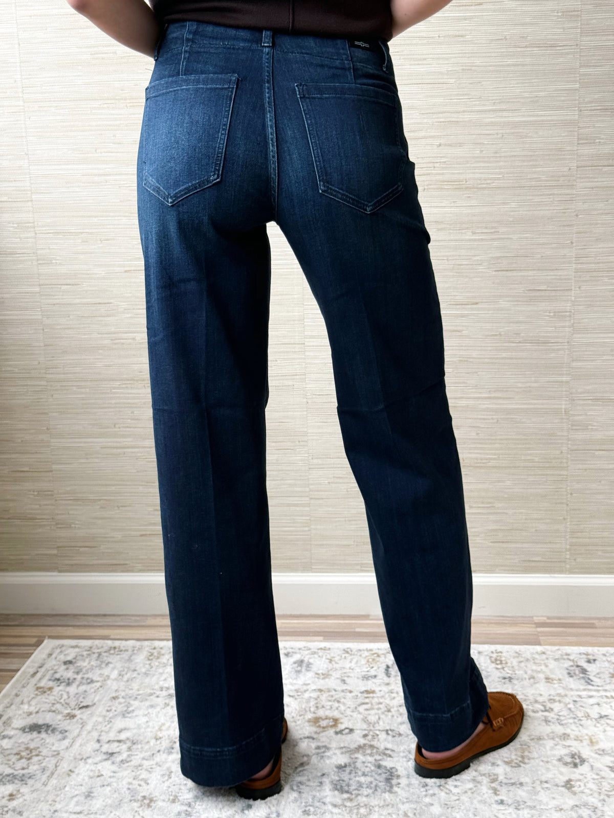 [LIVERPOOL] Patch Pocket Wide Leg Pant - SUMMIT LAKE - willows clothing WIDE LEG