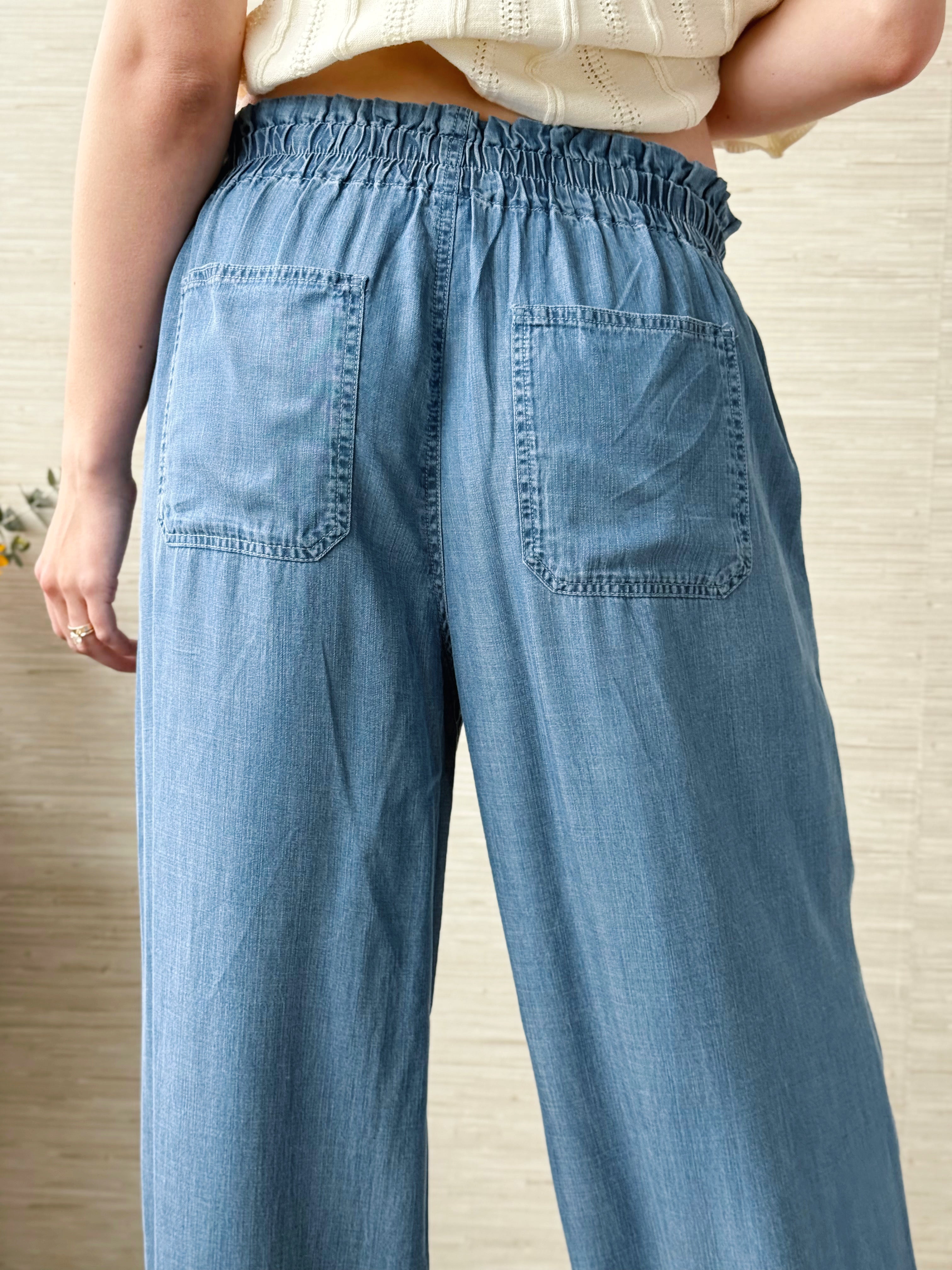 [LIVERPOOL] Ryann Pants - SUNLIT BLUE - willows clothing PANTS