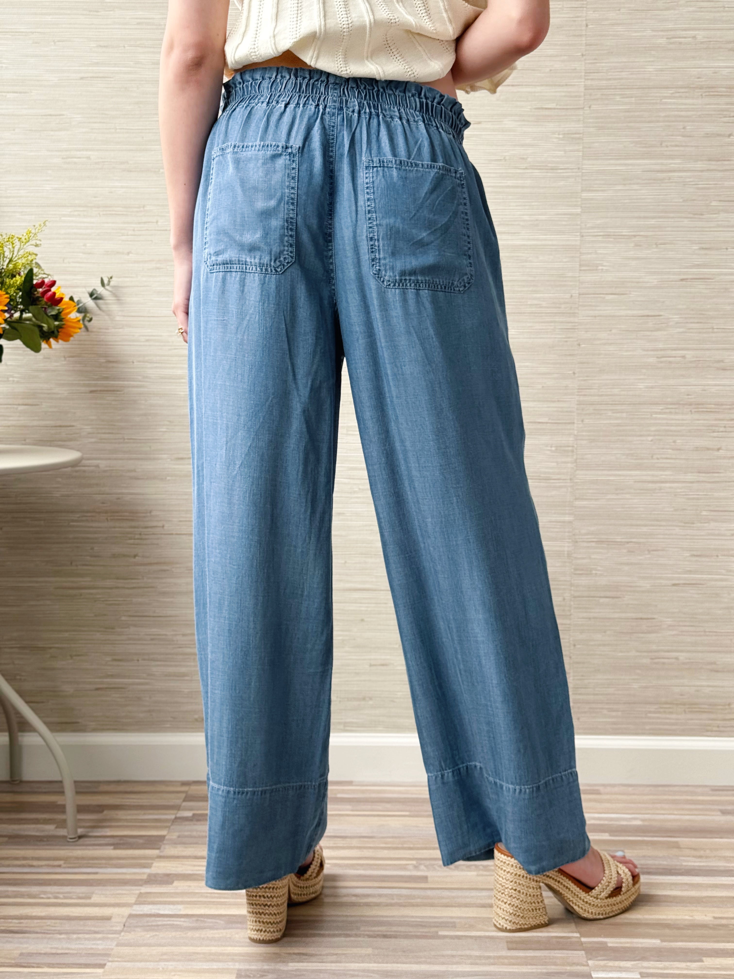 [LIVERPOOL] Ryann Pants - SUNLIT BLUE - willows clothing PANTS