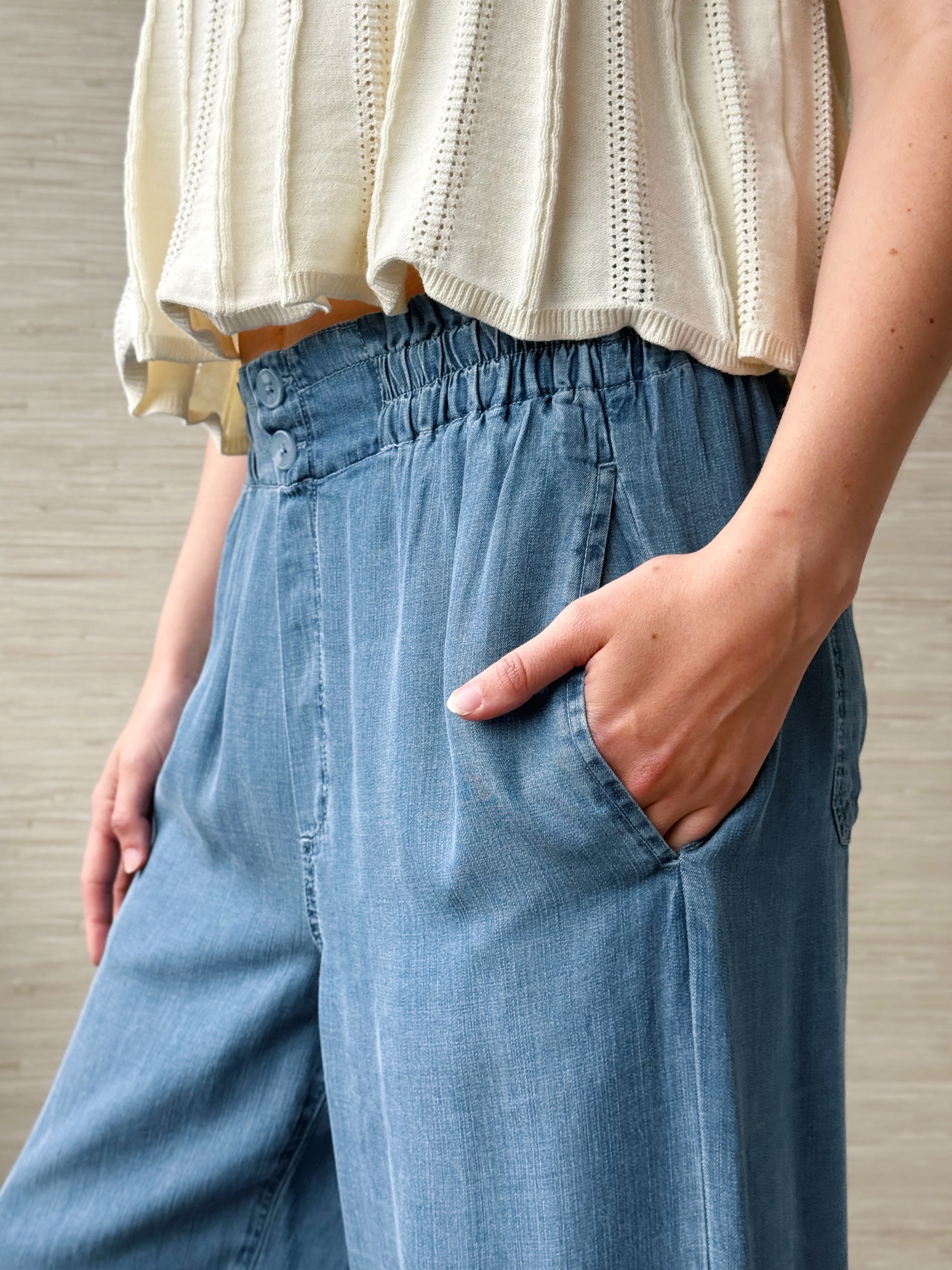 [LIVERPOOL] Ryann Pants - SUNLIT BLUE - willows clothing PANTS