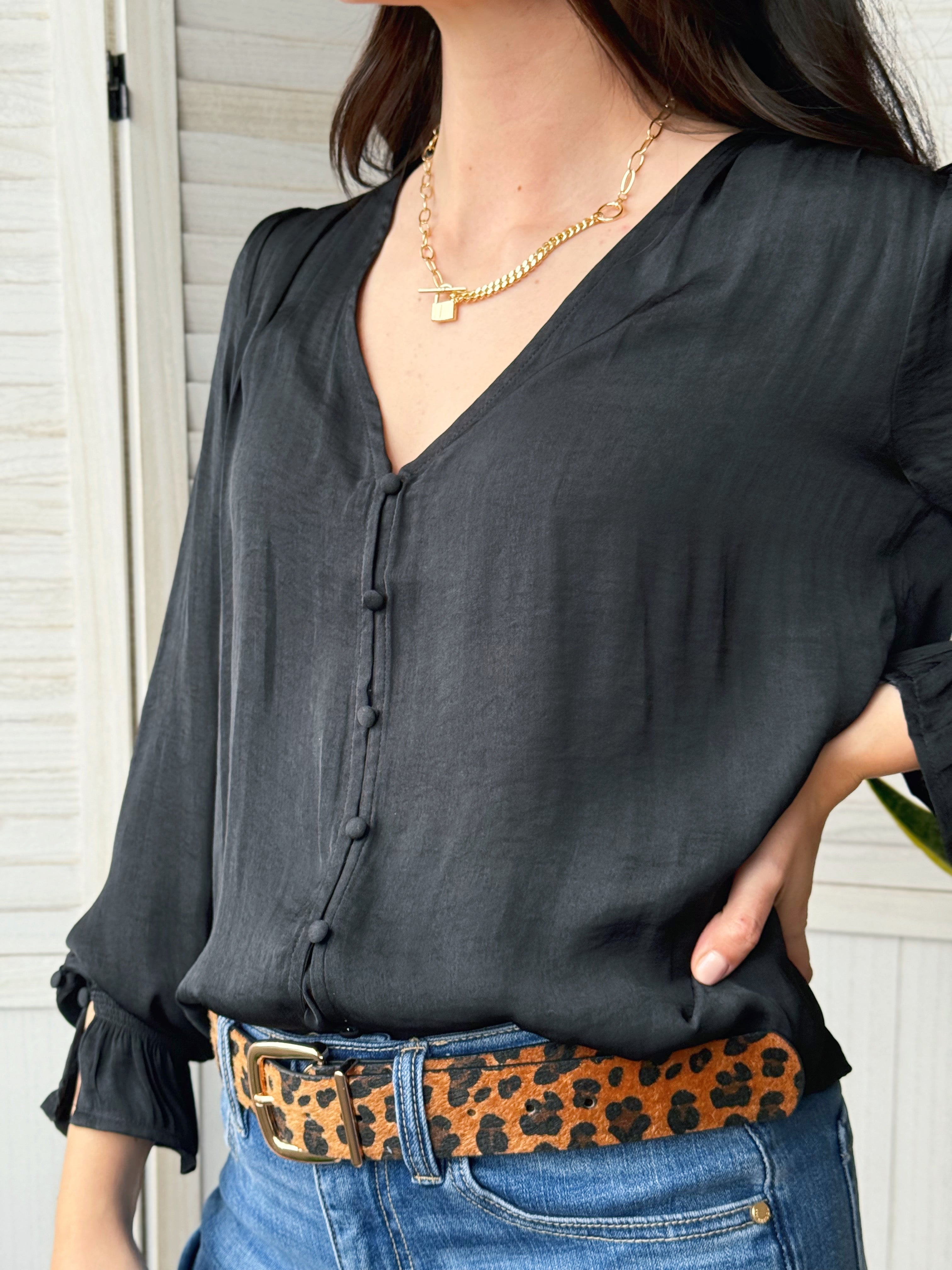 [LIVERPOOL] Tasha Blouse - BLACK - willows clothing BLOUSE