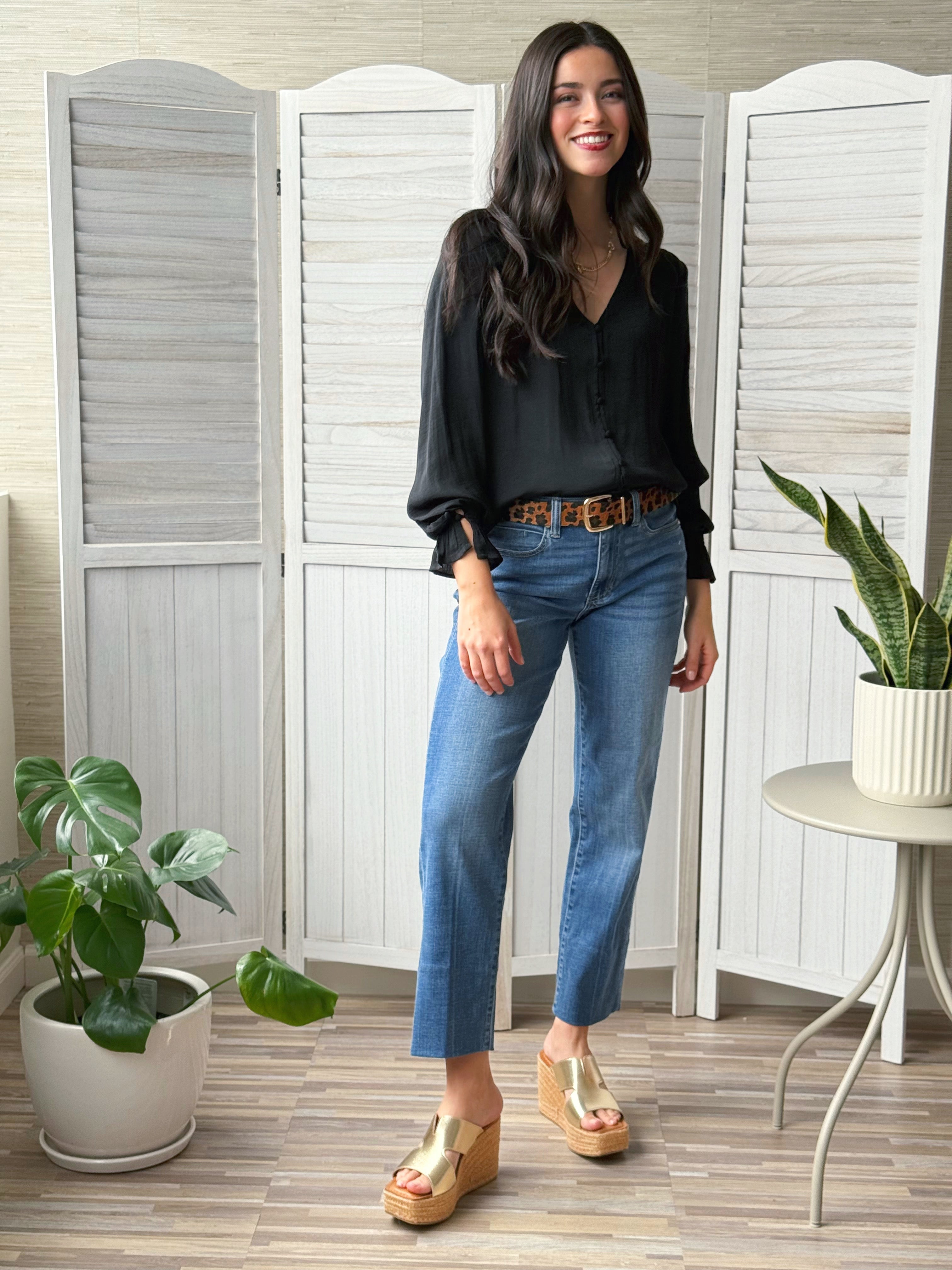 [LIVERPOOL] Tasha Blouse - BLACK - willows clothing BLOUSE