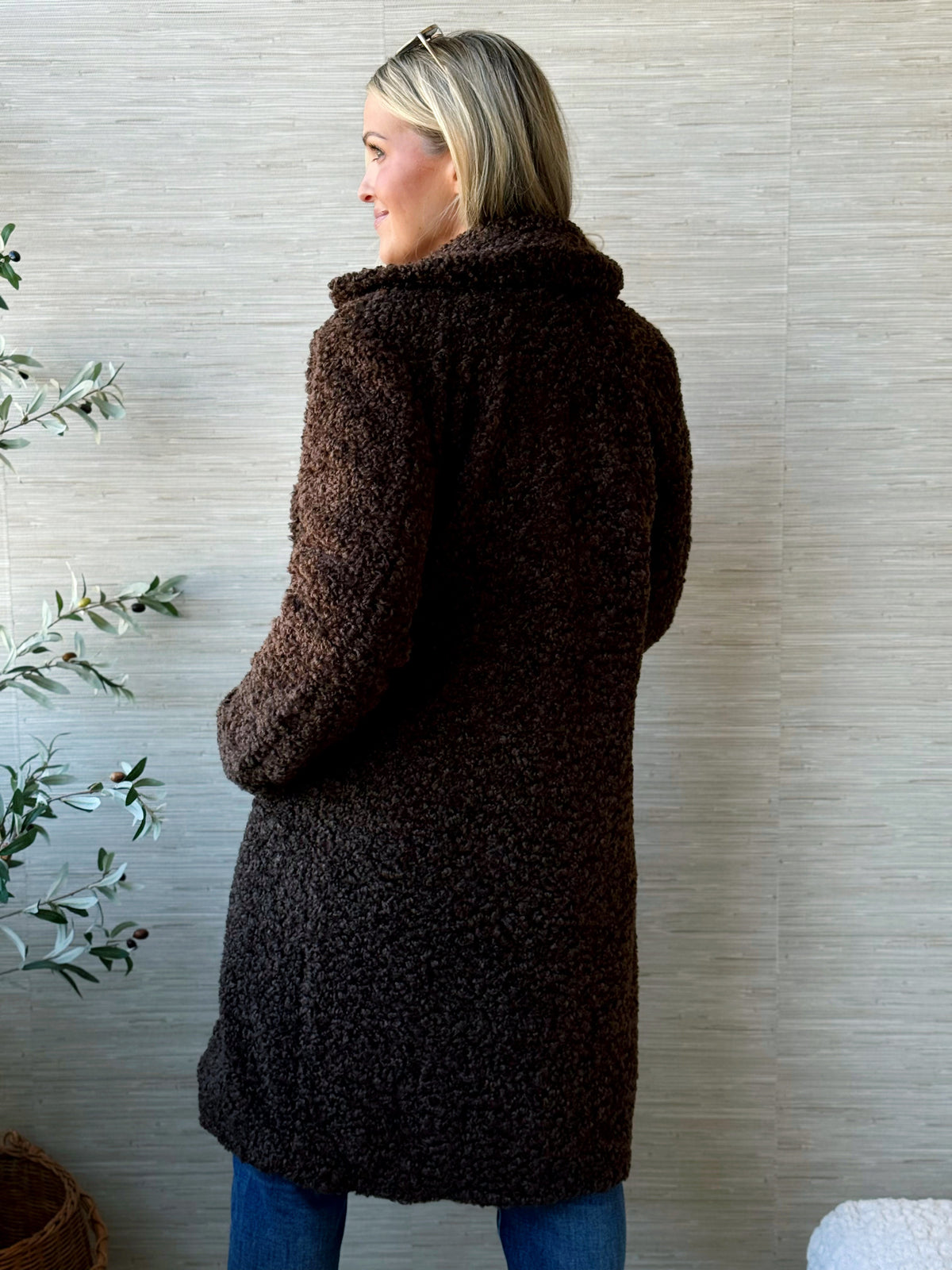 [LIVERPOOL] Teddy Bear Hug Jacket - TEDDY BROWN - willows clothing JACKET