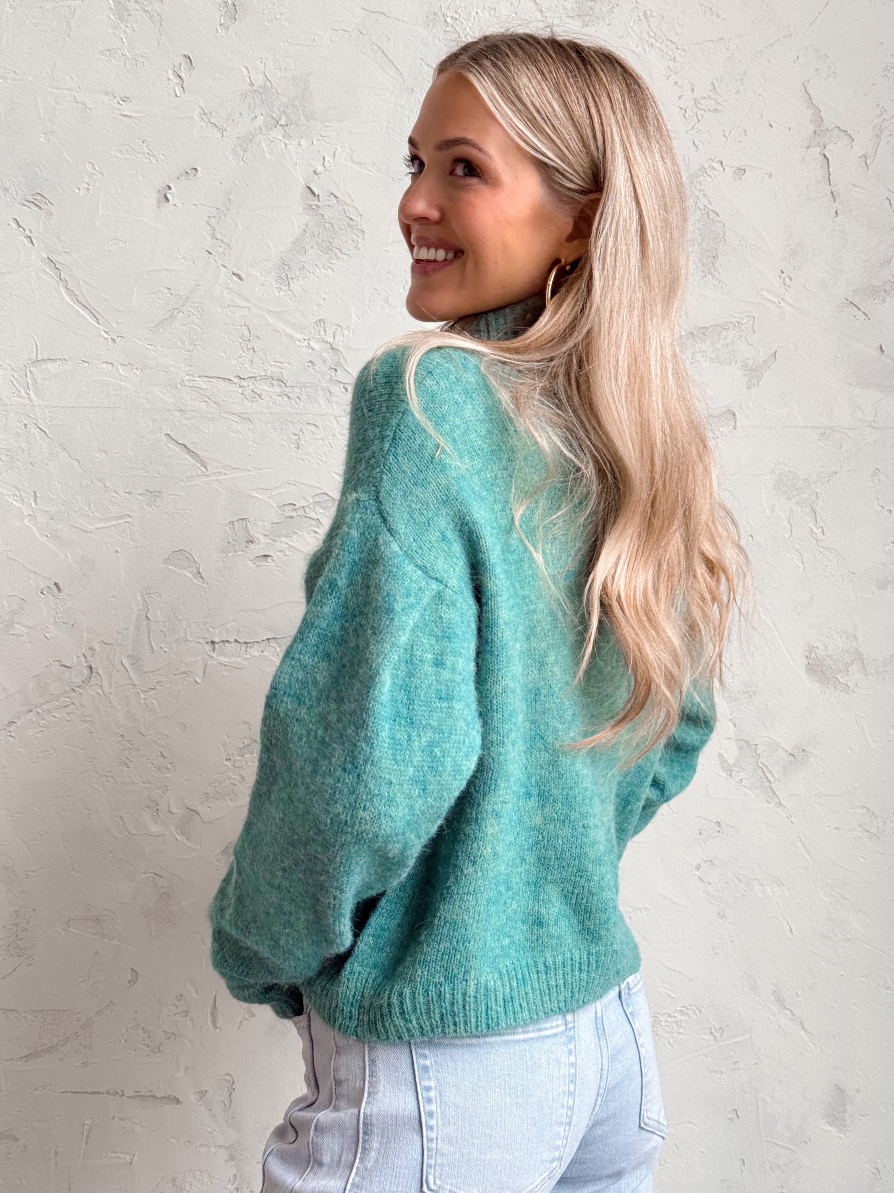 Lizzy Sweater - MERMAID - willows clothing SWEATER