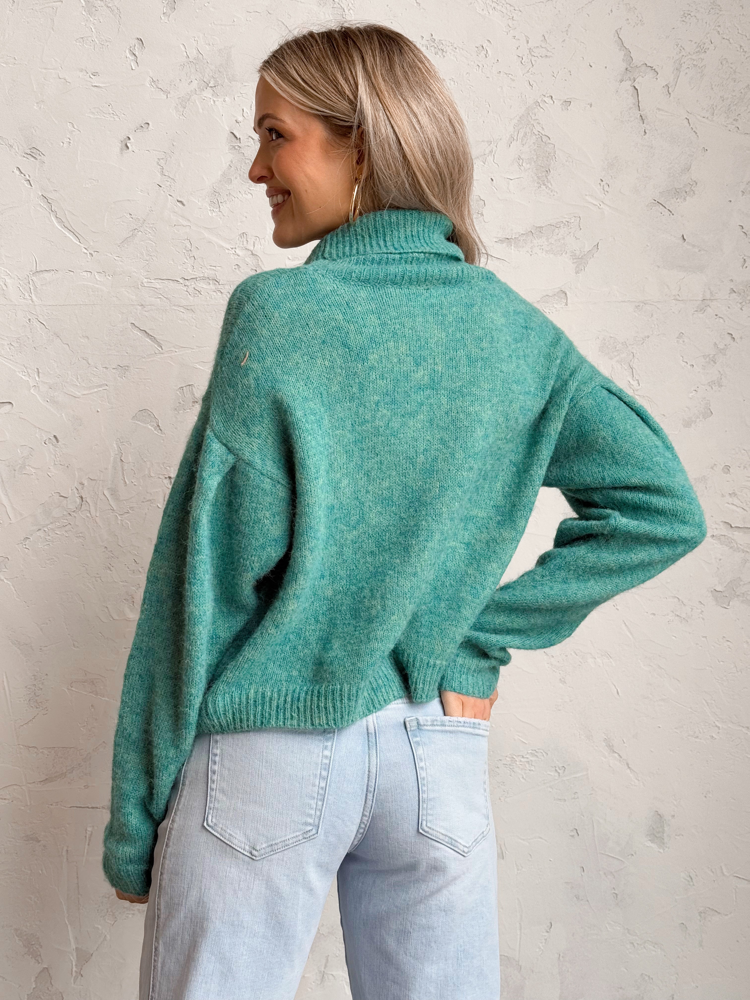 Lizzy Sweater - MERMAID - willows clothing SWEATER