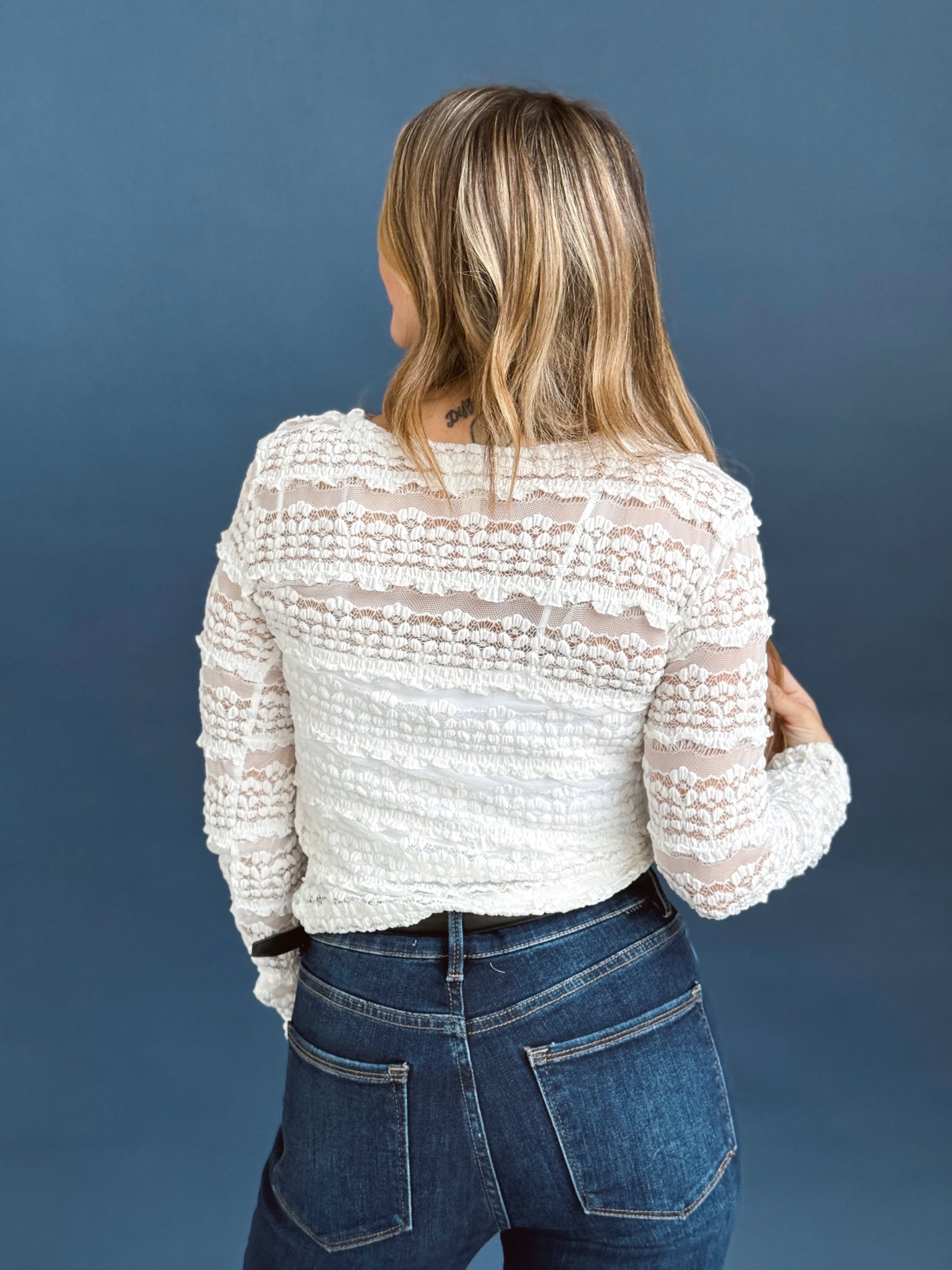 Locust Top - OFF WHITE - willows clothing L/S SHIRT