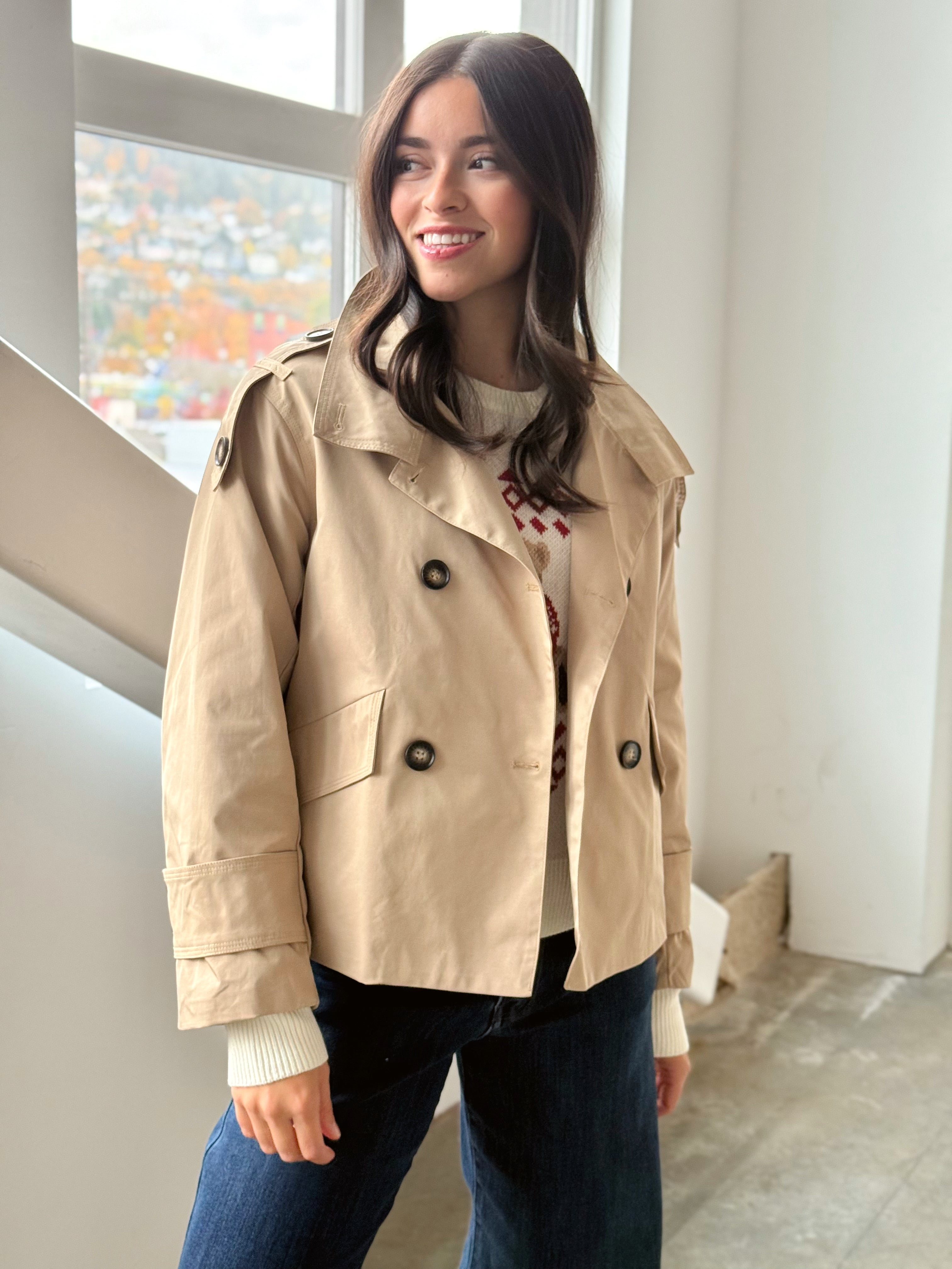 London Coat - BEIGE - willows clothing JACKET