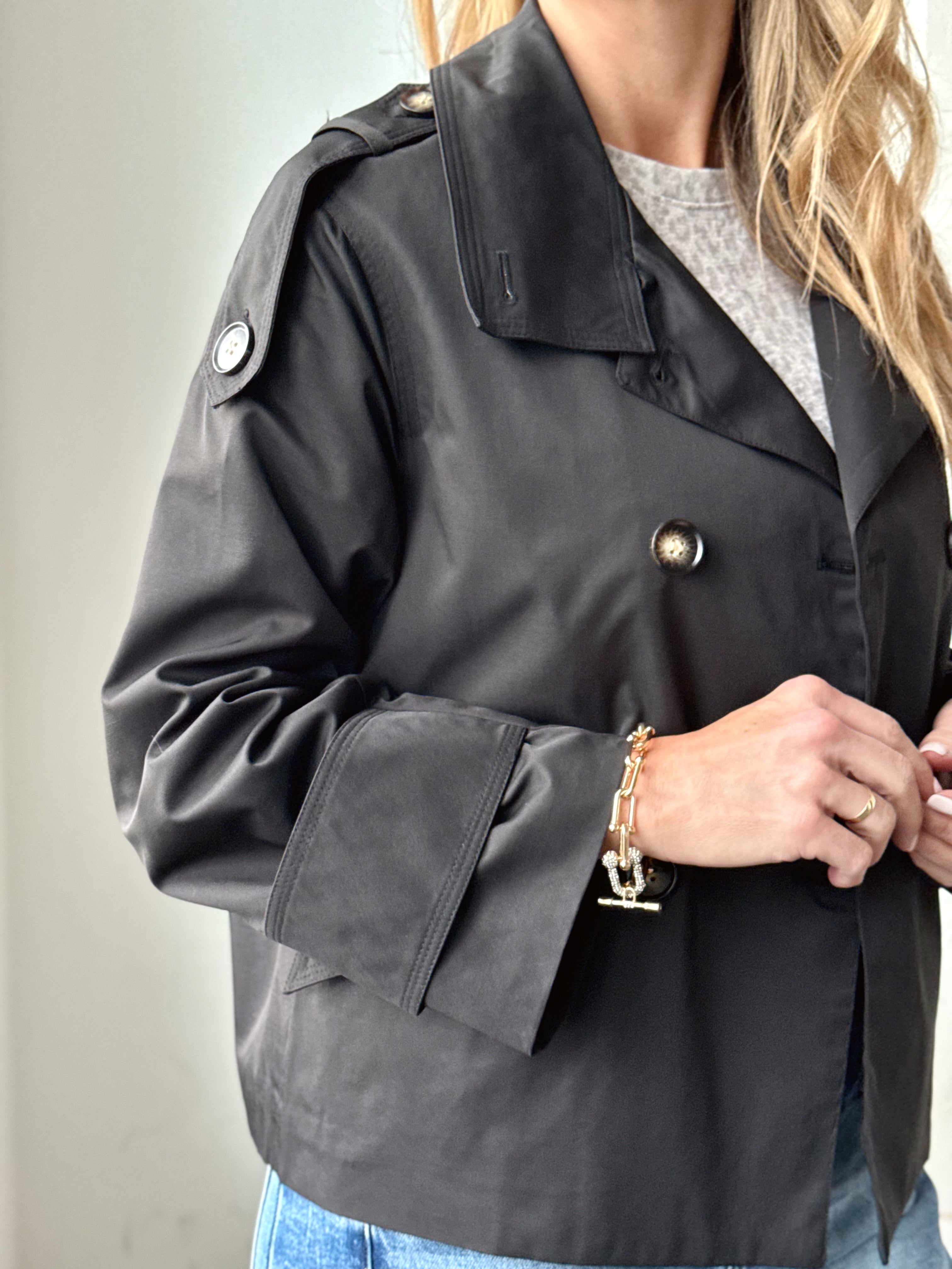 London Coat - BLACK - willows clothing JACKET