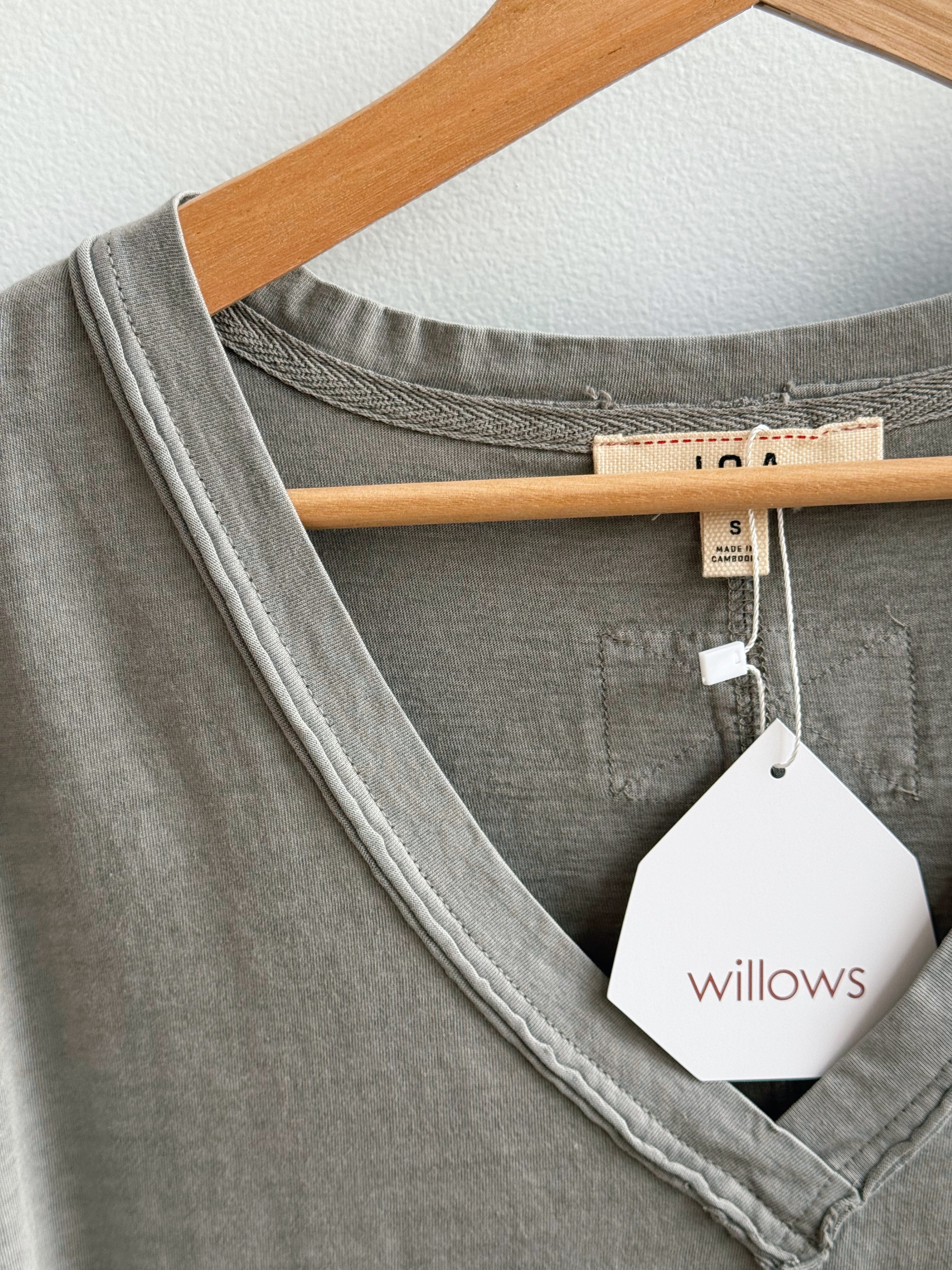 Loren Tee - GREY - willows clothing S/S SHIRT