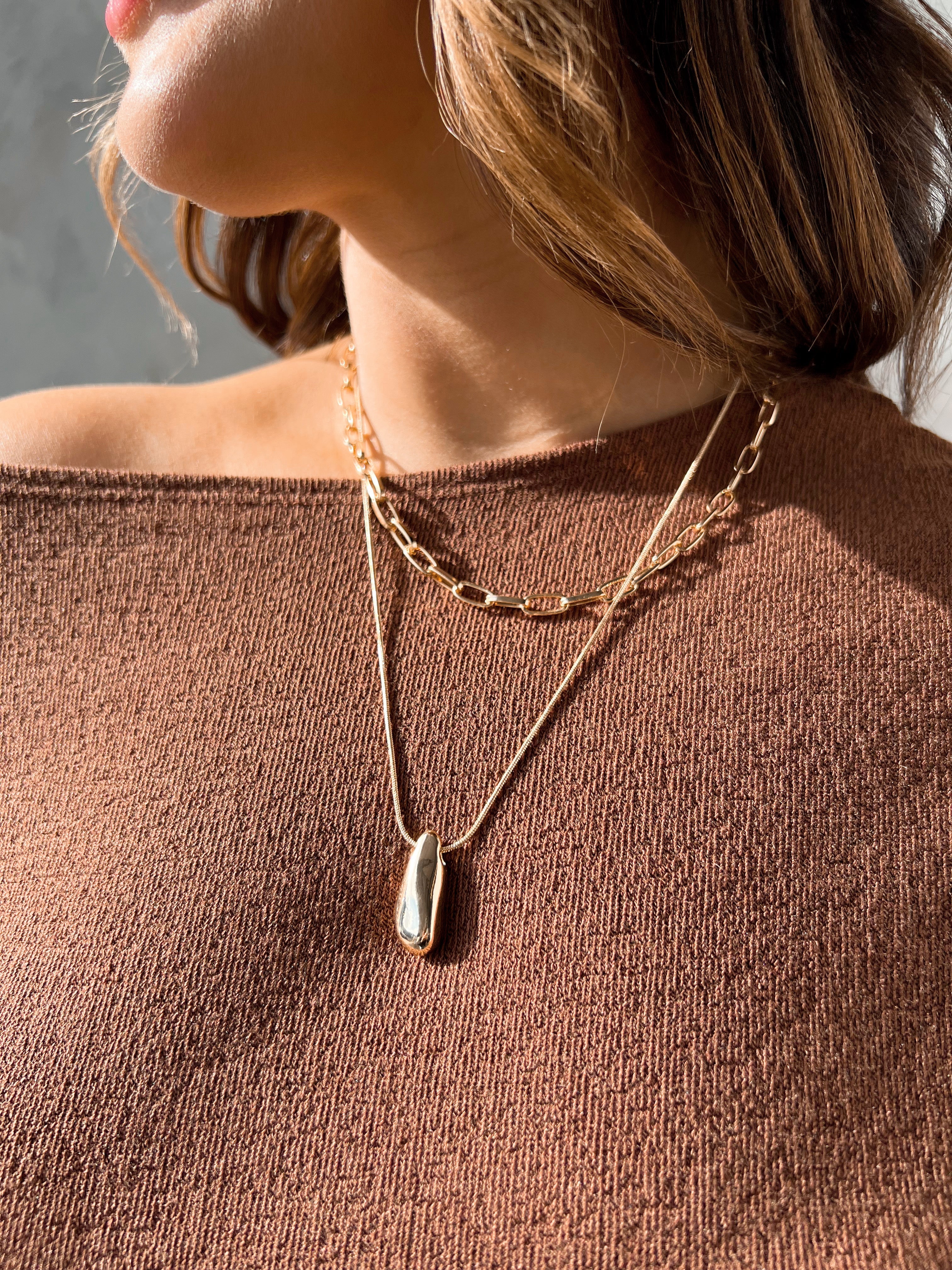 Lou Necklace - GOLD - willows clothing NECKLACE