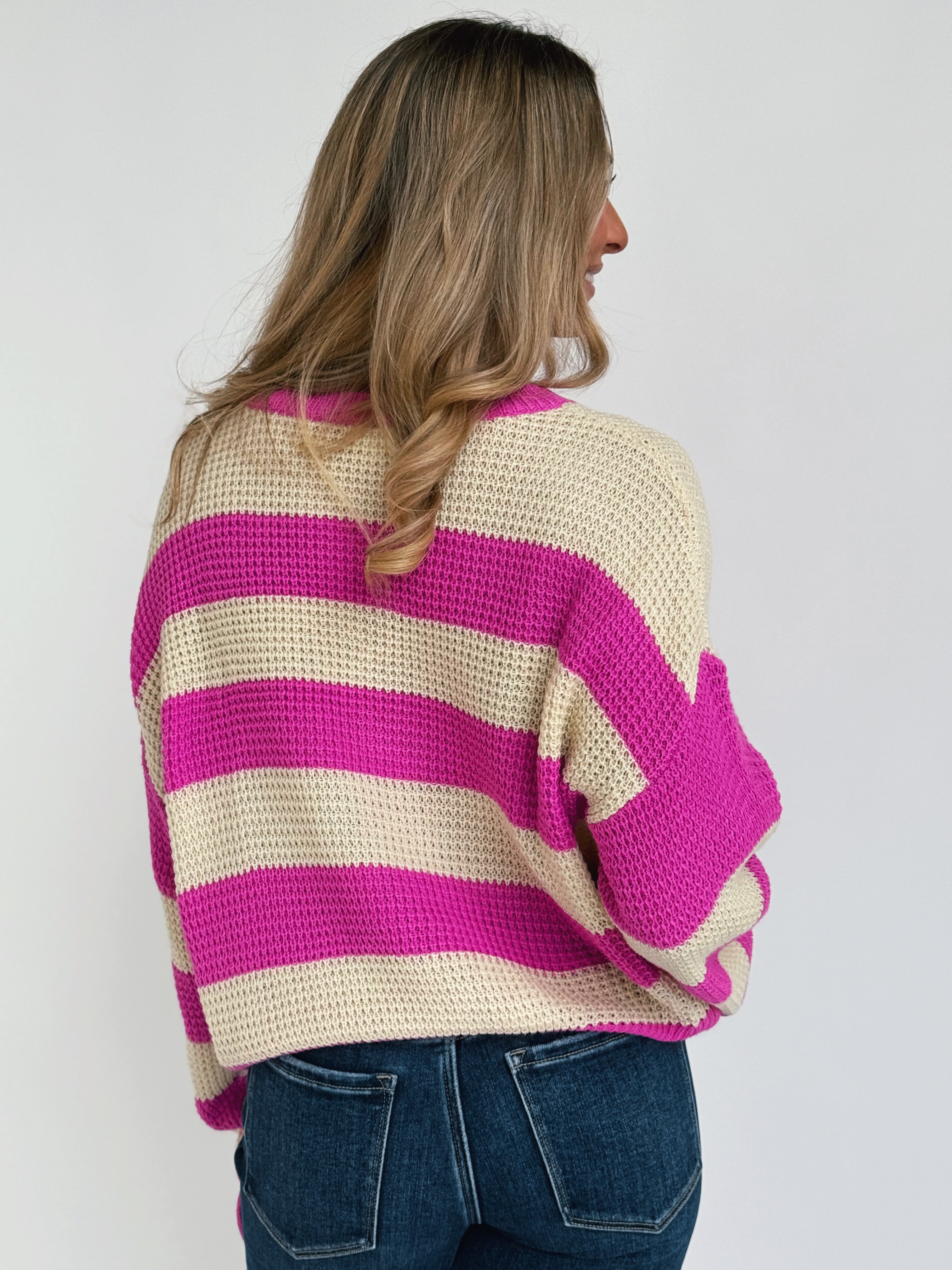 Love Bug Sweater - FUCHSIA - willows clothing SWEATER