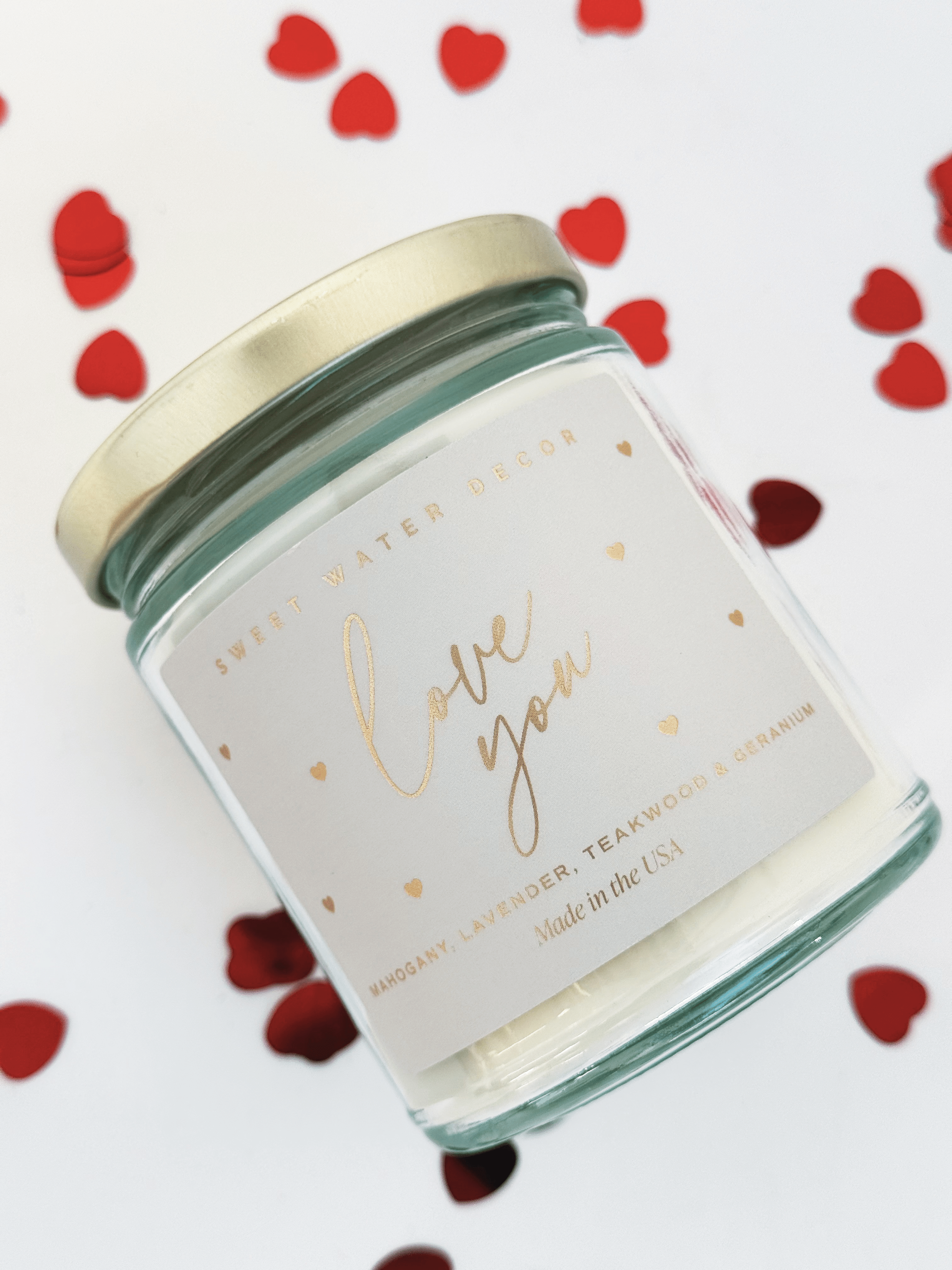 Love You 9 oz Candle - willows clothing Candles