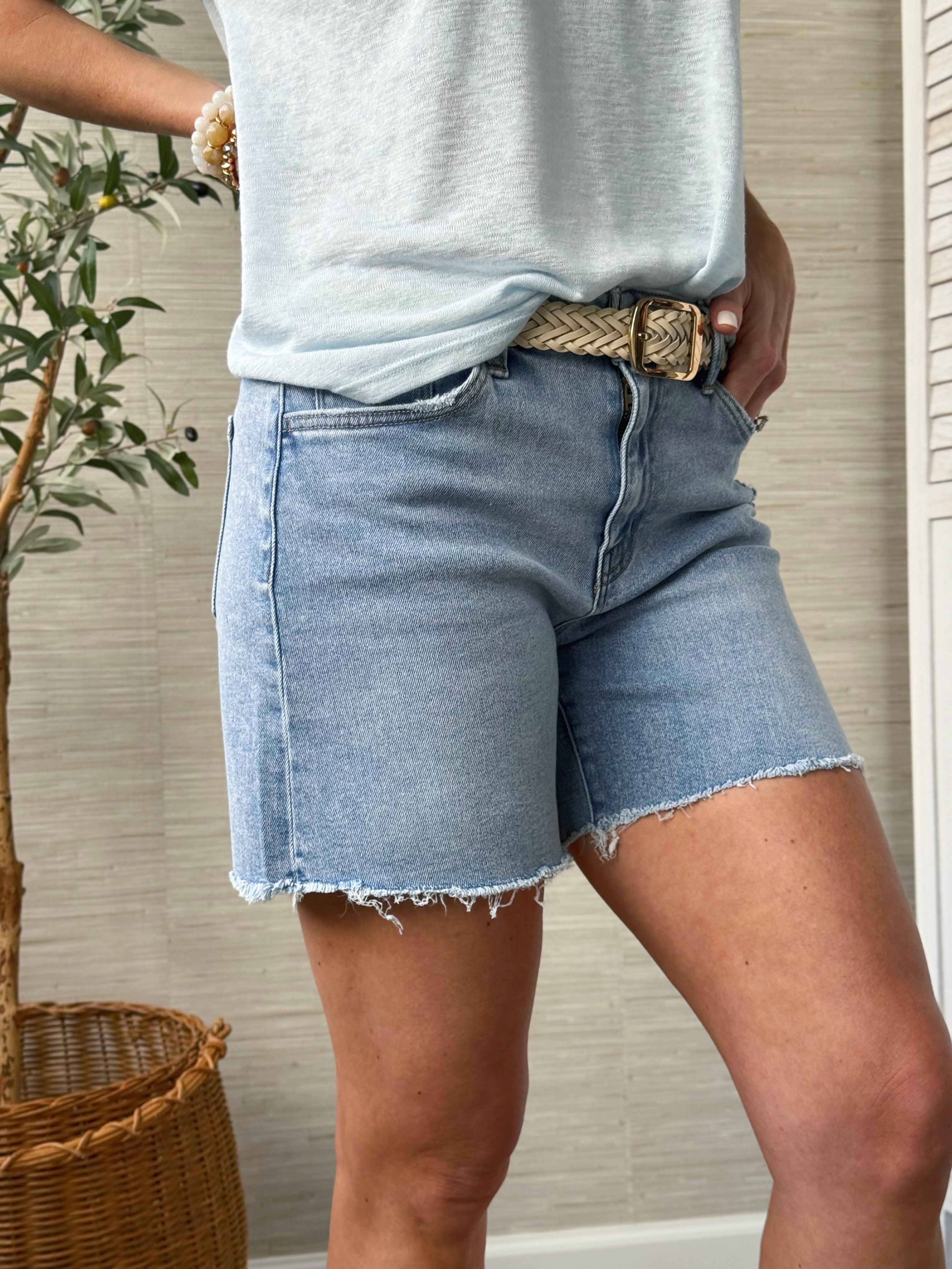 [LOVERVET] Mattias Denim Shorts - DONE DEAL - willows clothing SHORTS