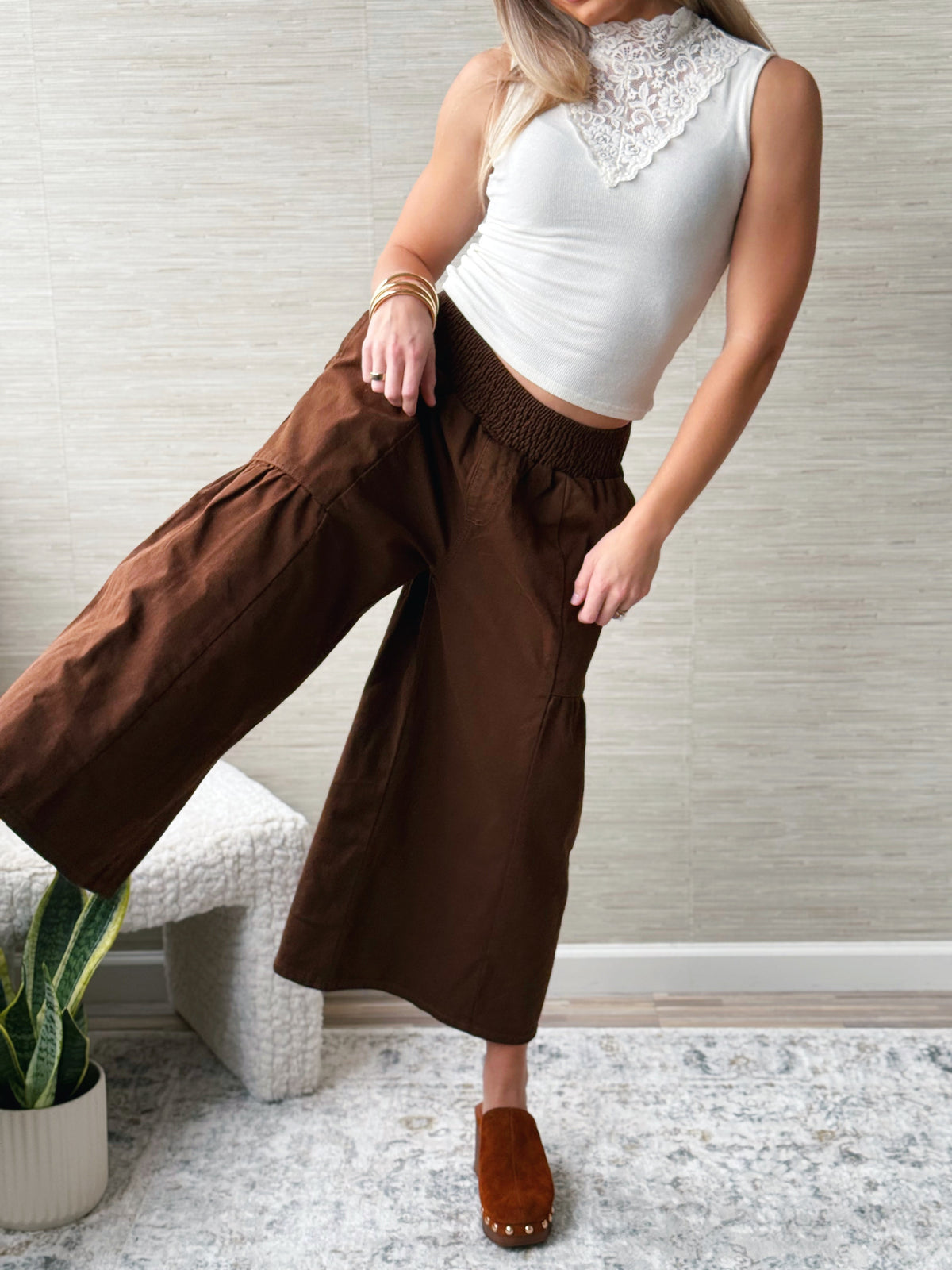 Lovey Dovey Tank - NATURAL - willows clothing TANKS