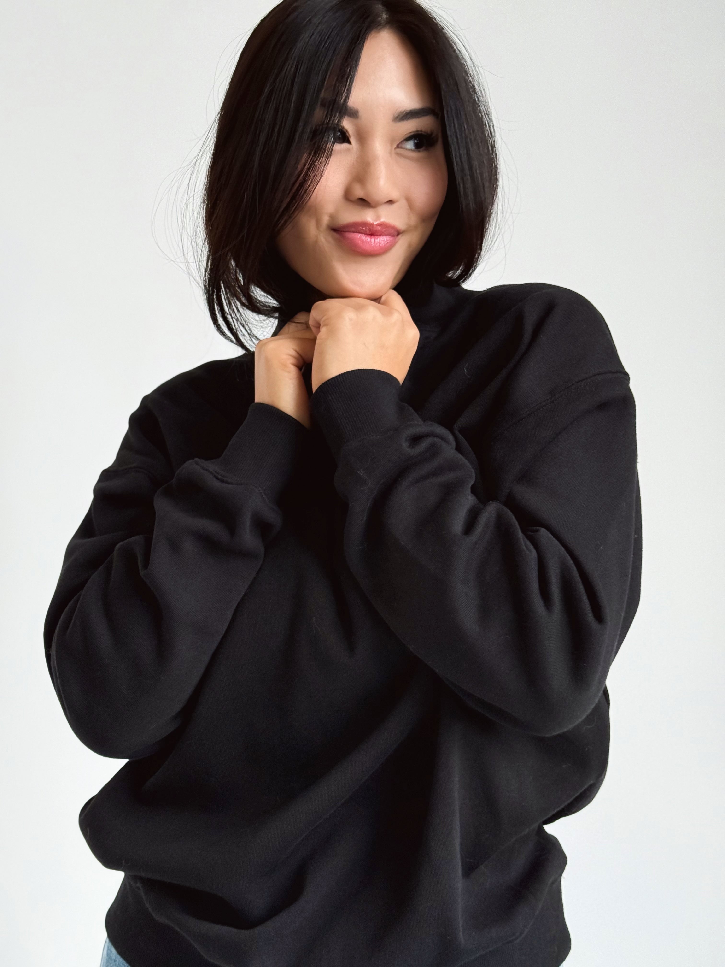 Lucas Sweatshirt - BLACK - willows clothing SWEATSHIRT