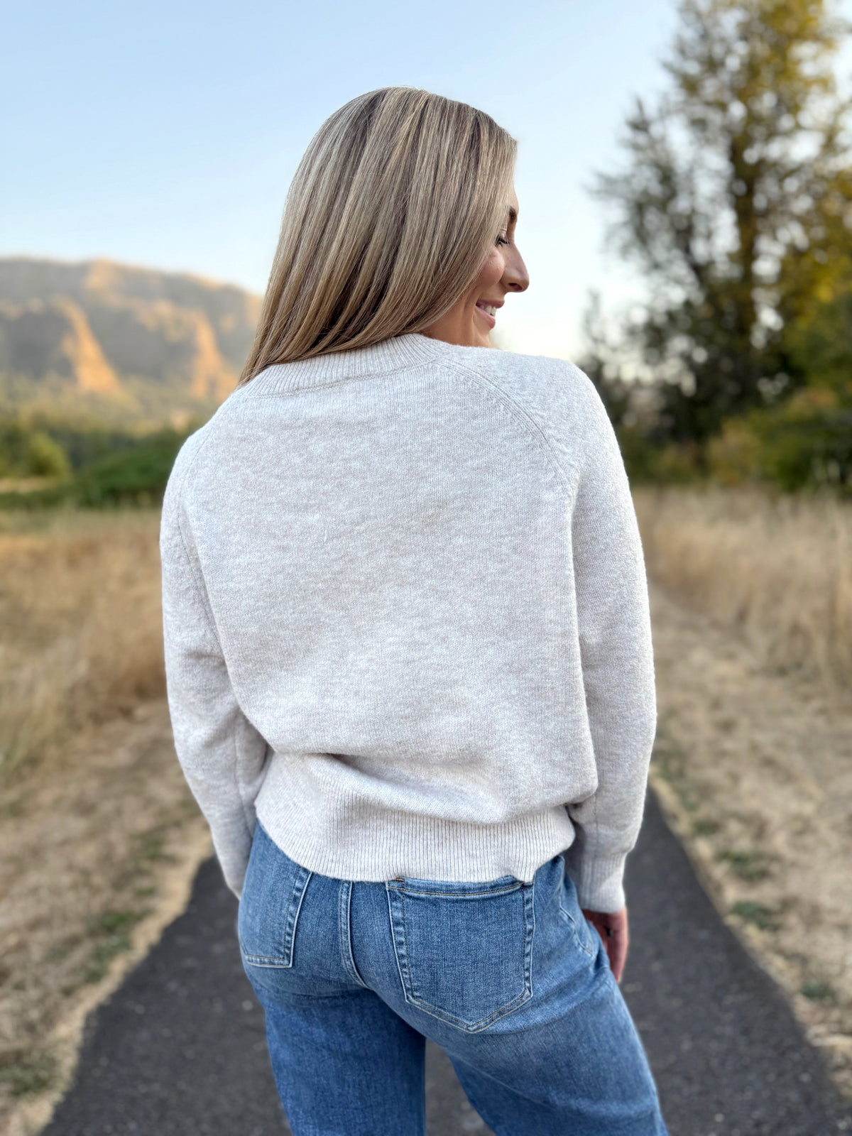 Lucy, Boot Scoot and Boogie Sweater - OATMEAL - willows clothing SWEATER
