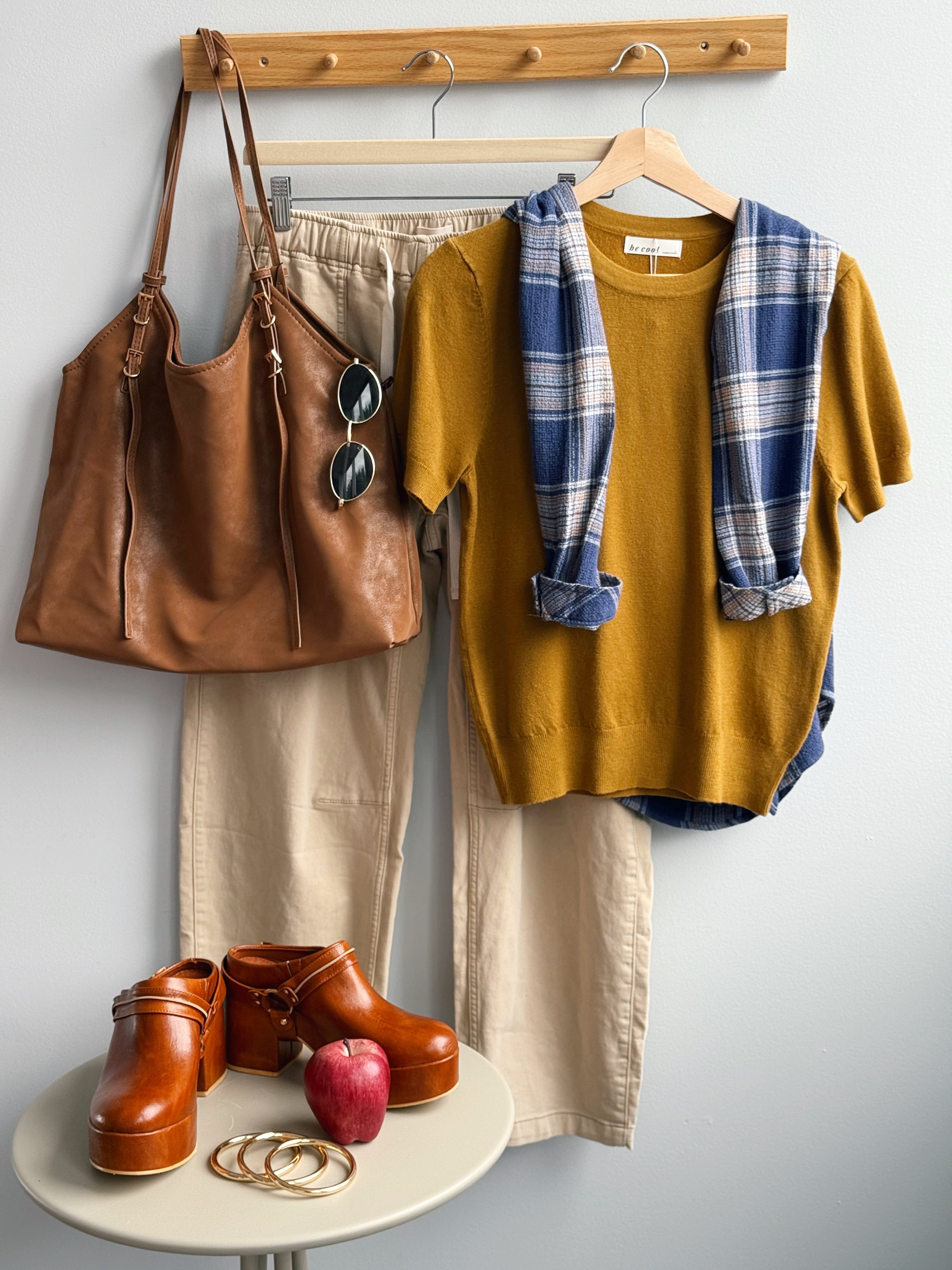 Lydia Sweater - MUSTARD - willows clothing SWEATER
