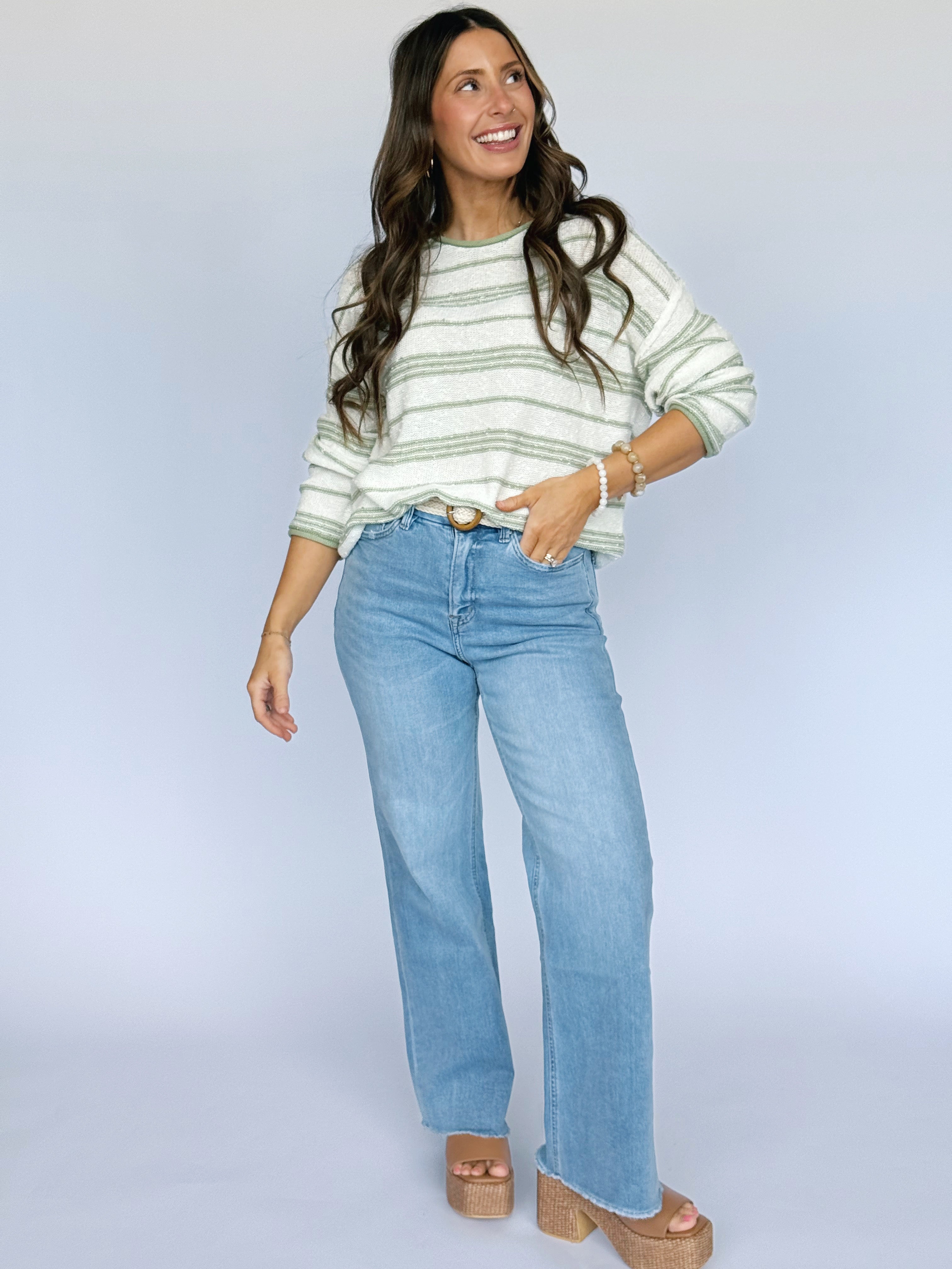 Mack Sweater - LIME - willows clothing SWEATER