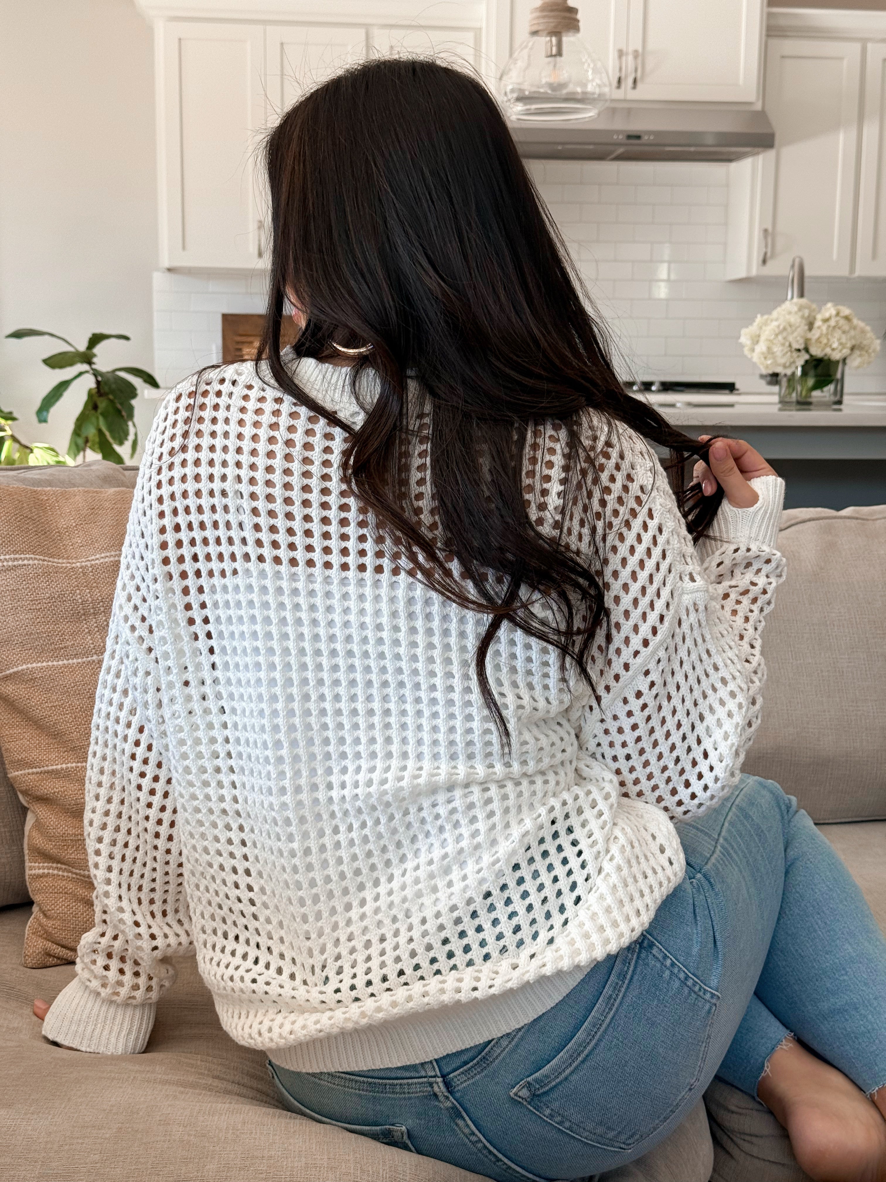 Madison Sweater - WHITE - willows clothing SWEATER