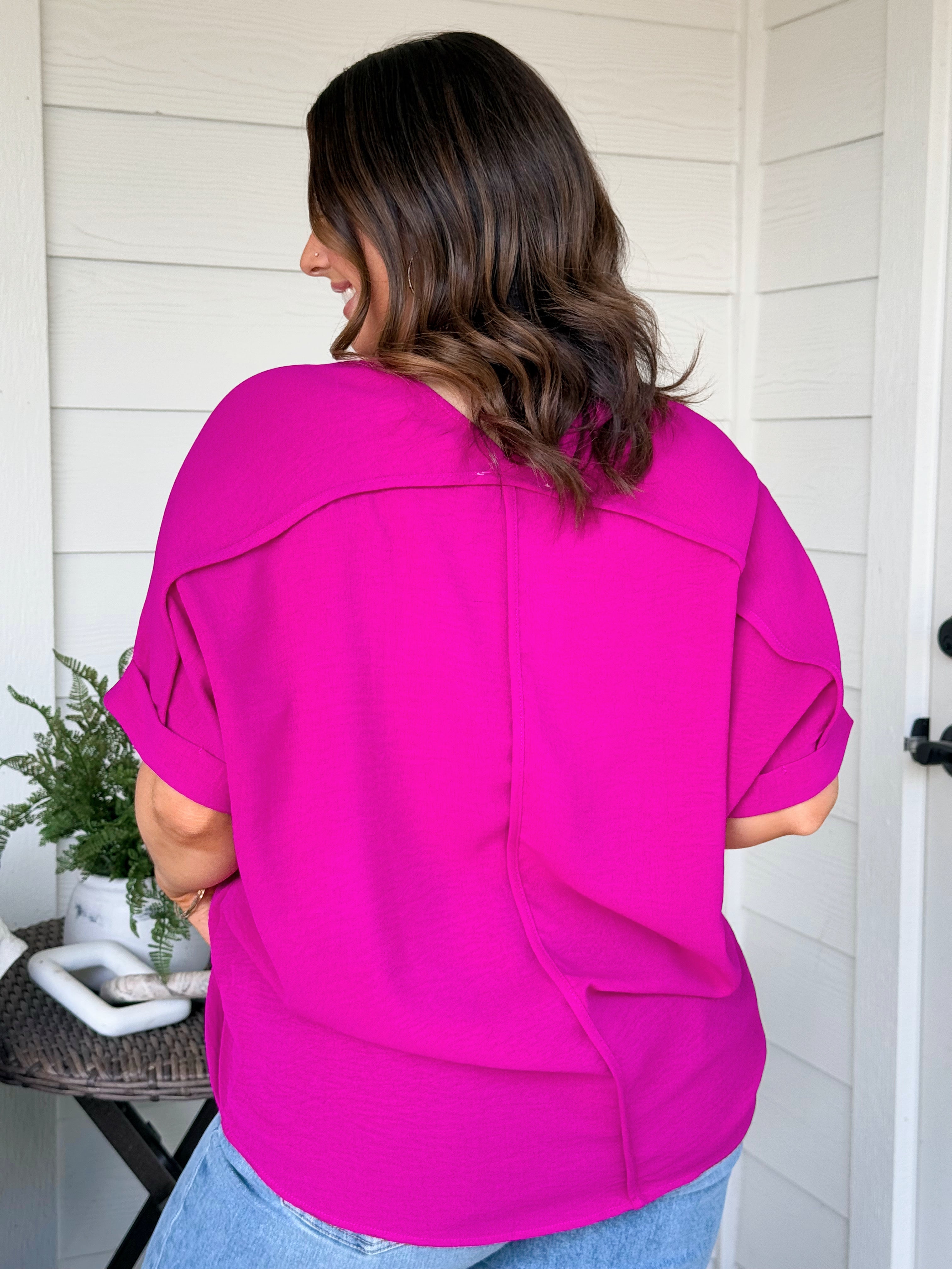 Marcia Blouse - MAGENTA - willows clothing BLOUSE