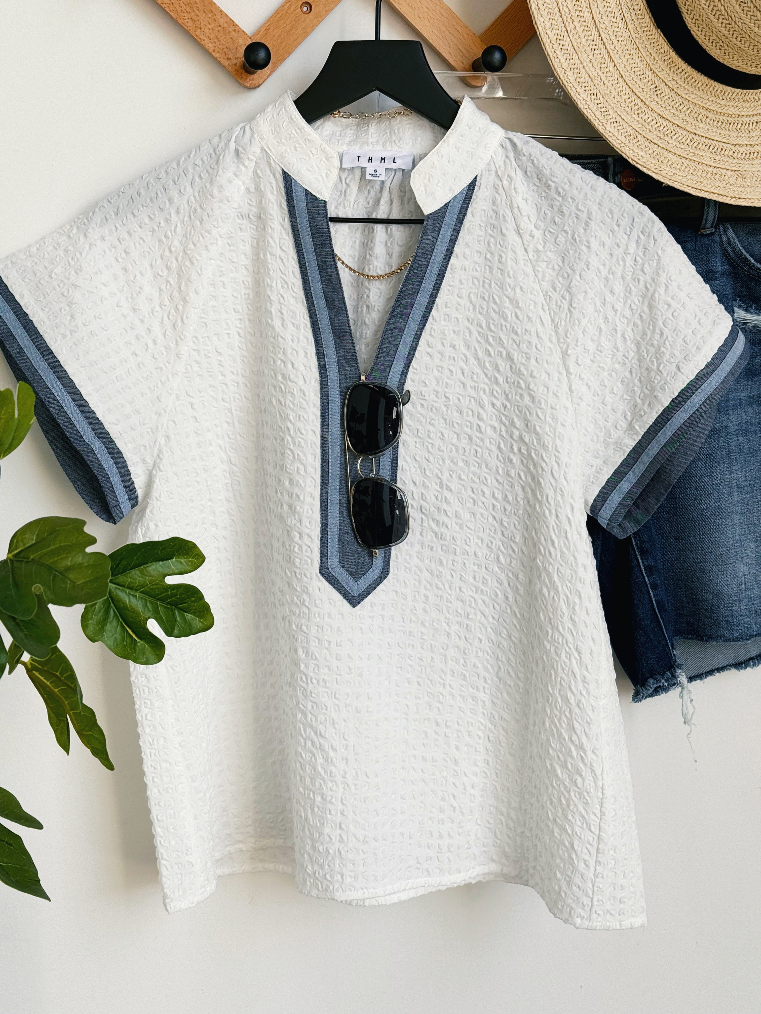 Marilyn Blouse - WHITE - willows clothing BLOUSE