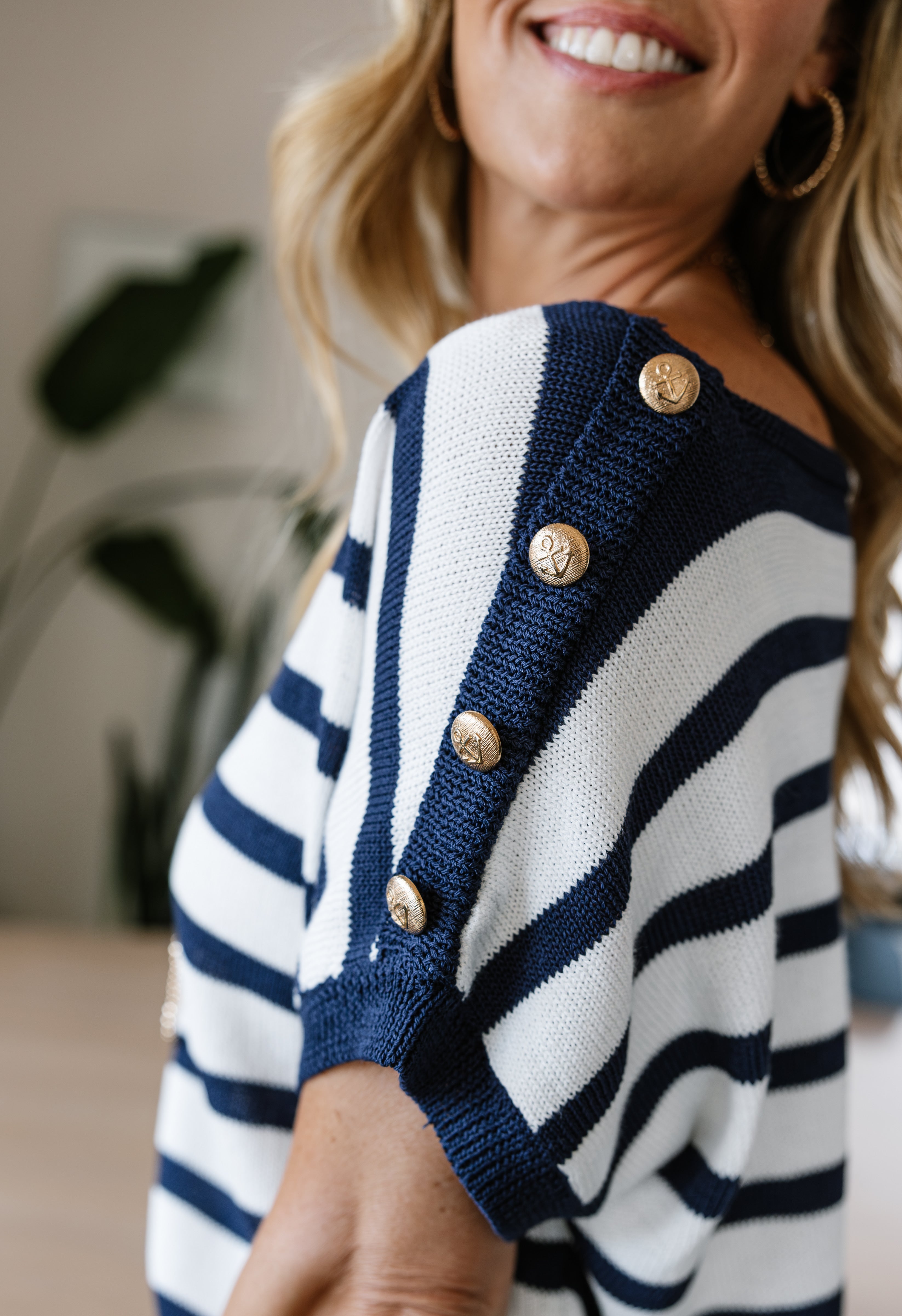 Mariner Sweater - NAVY - willows clothing SWEATER