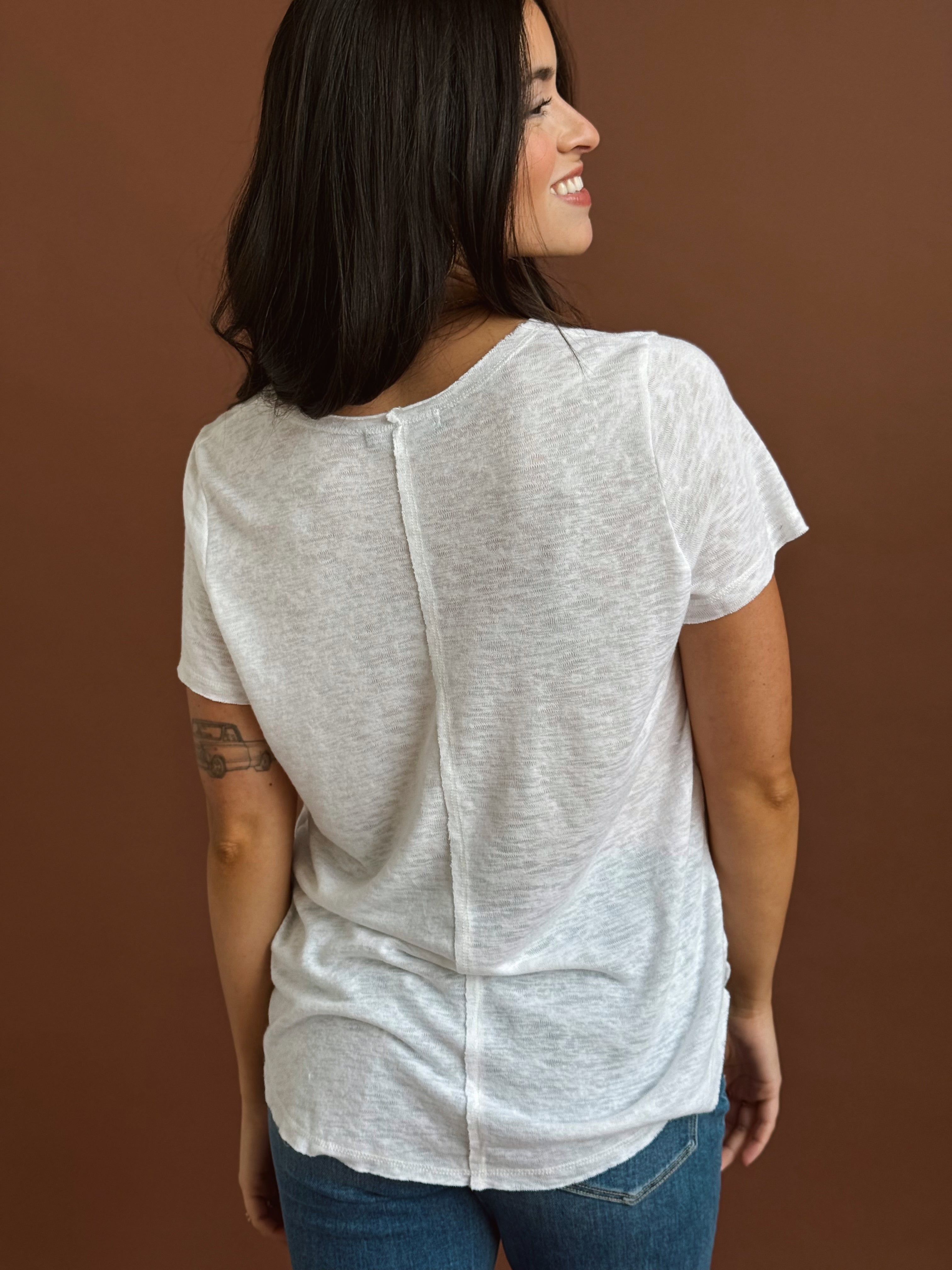 Martina Tee - IVORY - willows clothing S/S SHIRT