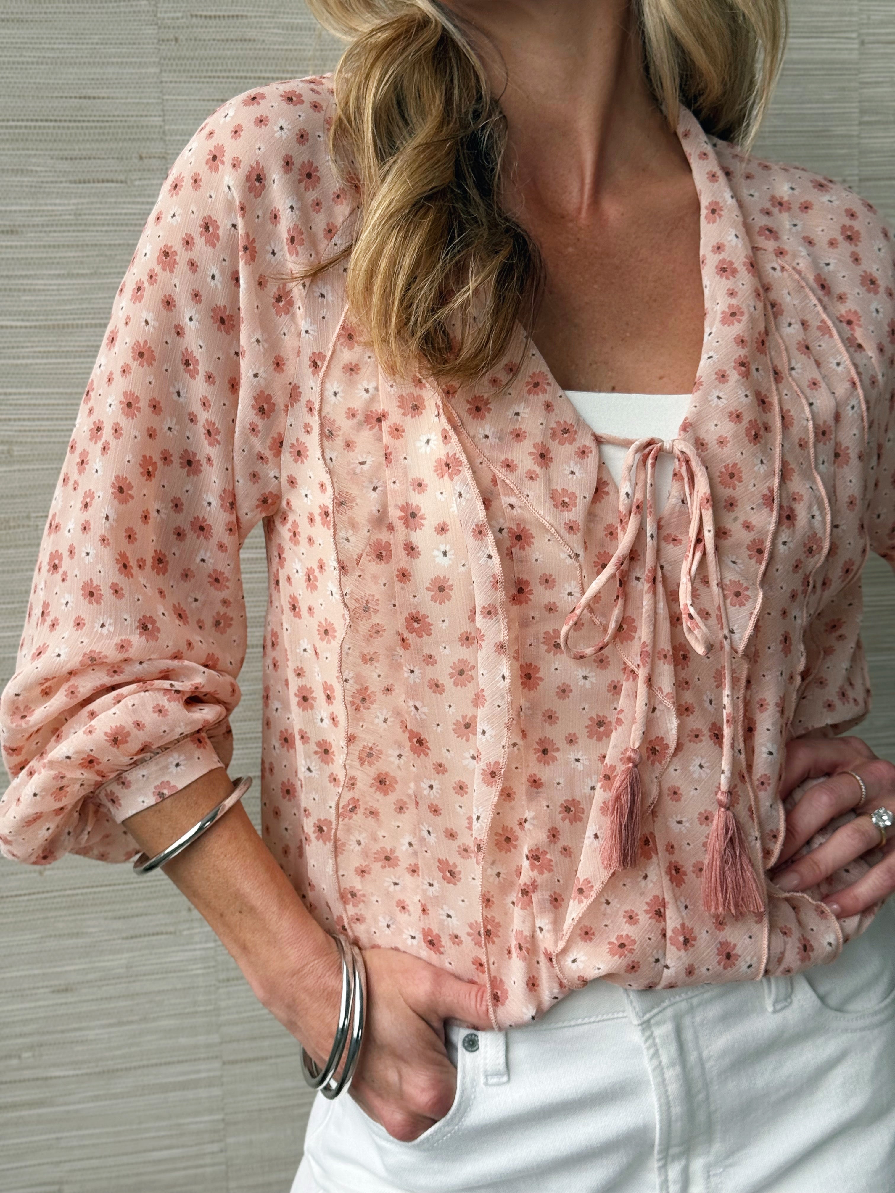Matilda Blouse - PINK - willows clothing BLOUSE