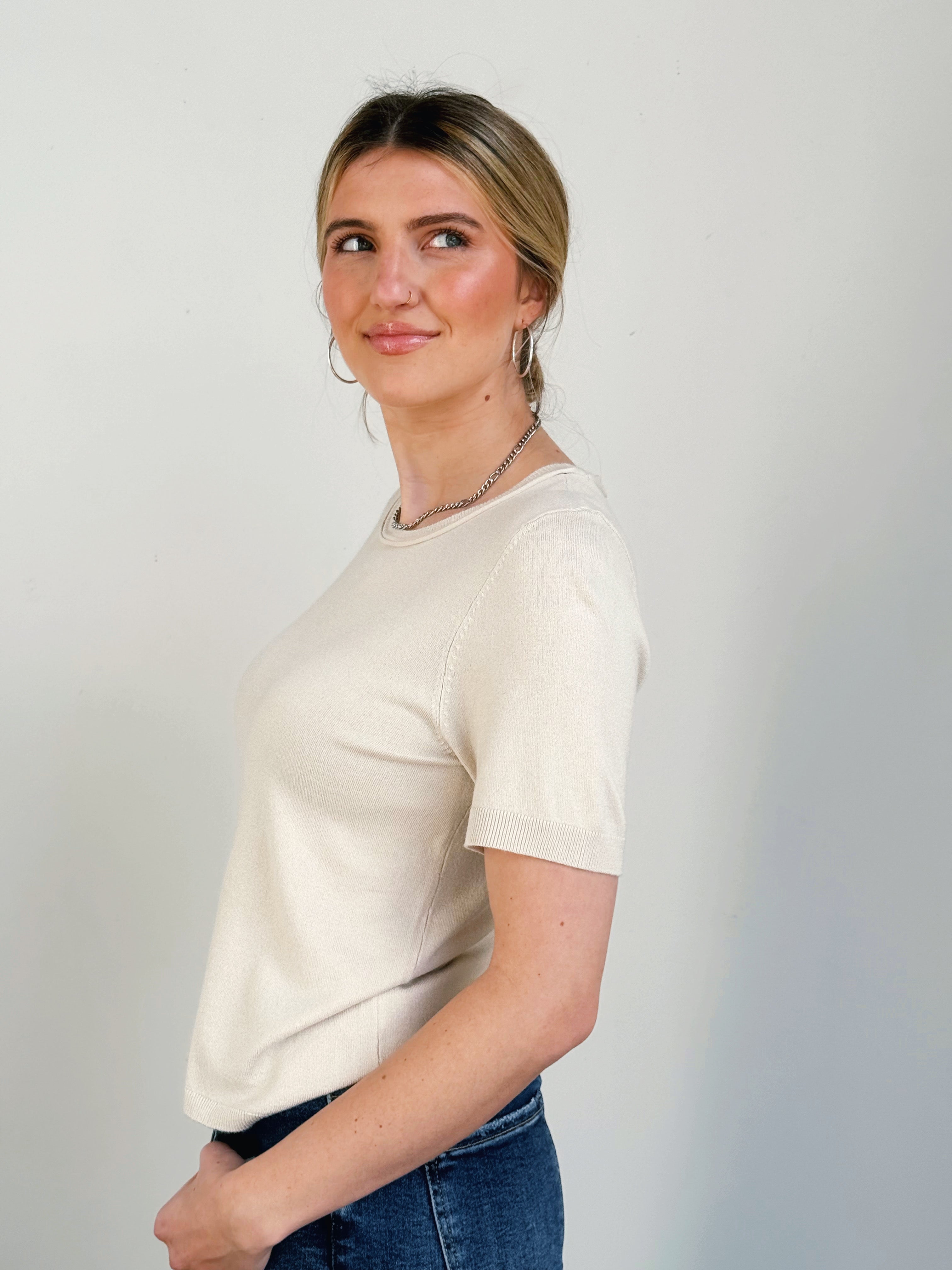 McKenzie Sweater - NATURAL - willows clothing SWEATER