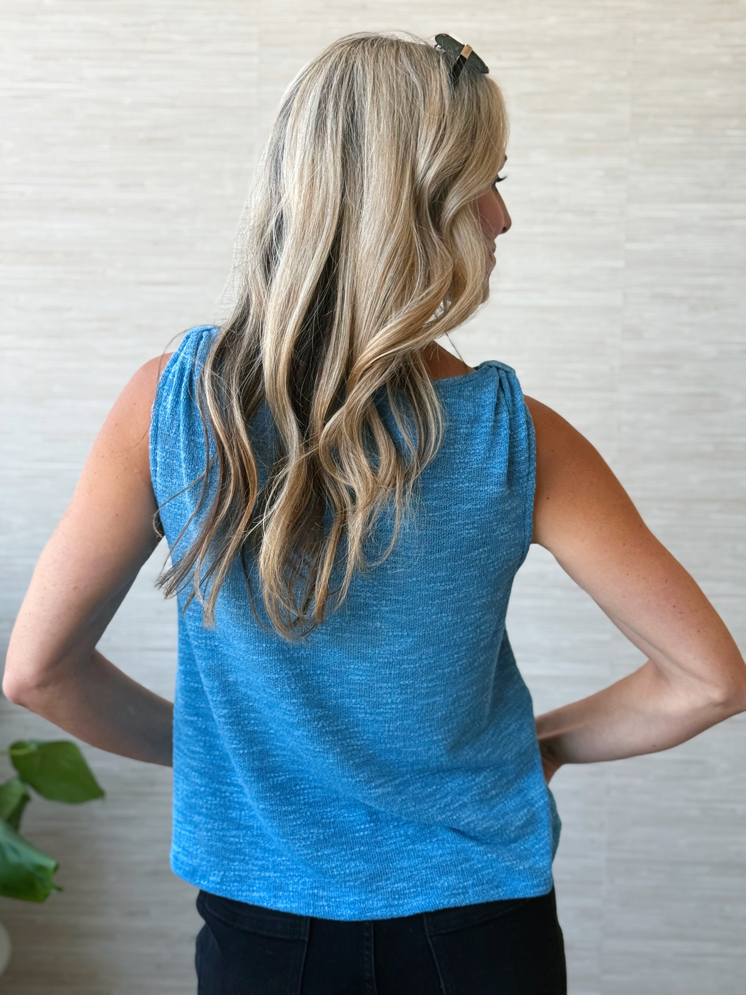 Meadow Tank - BLUE TURQUOISE - willows clothing TANK