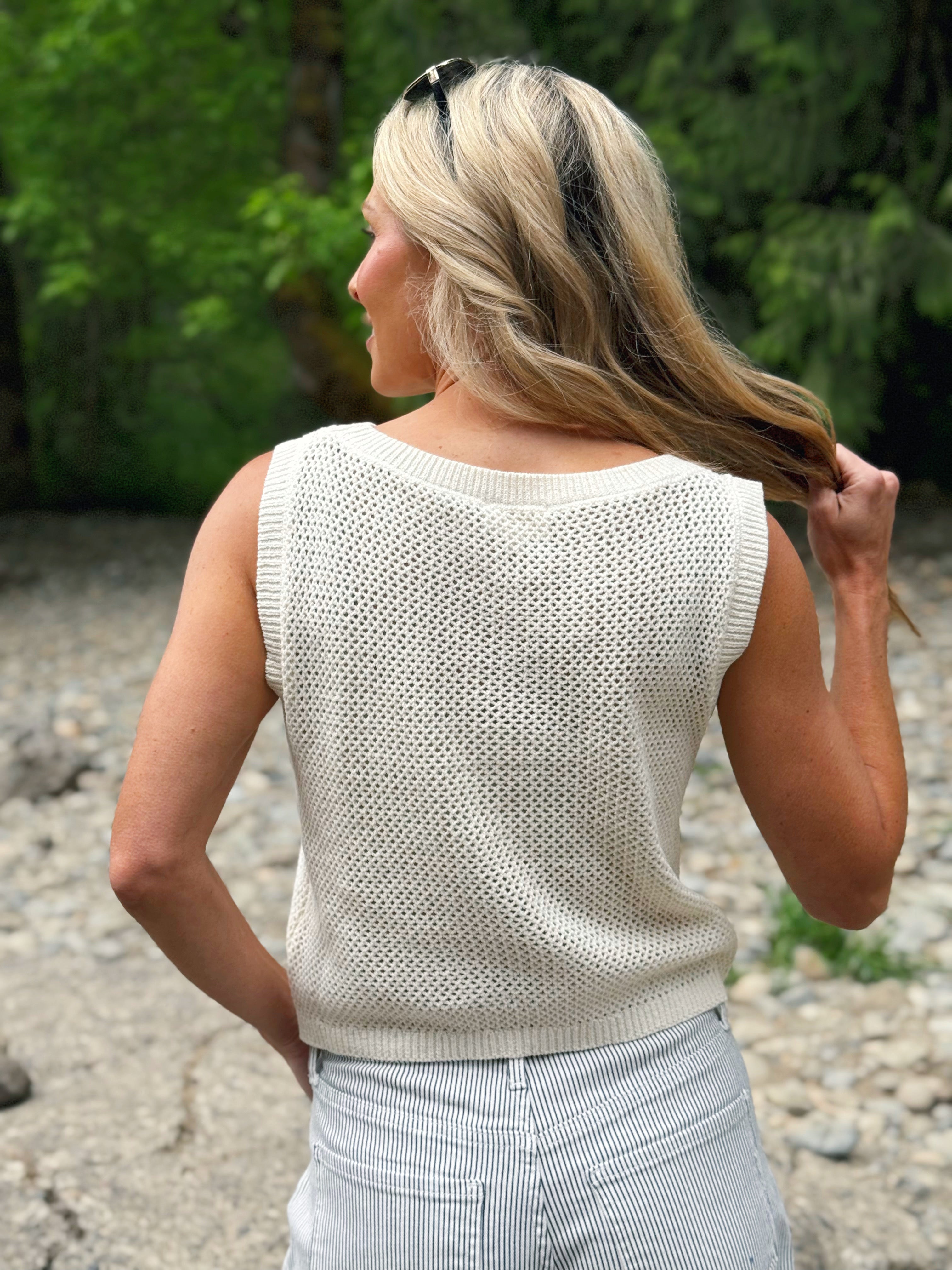 Meet Me at the Lake Tank - CREAM - willows clothing TANK