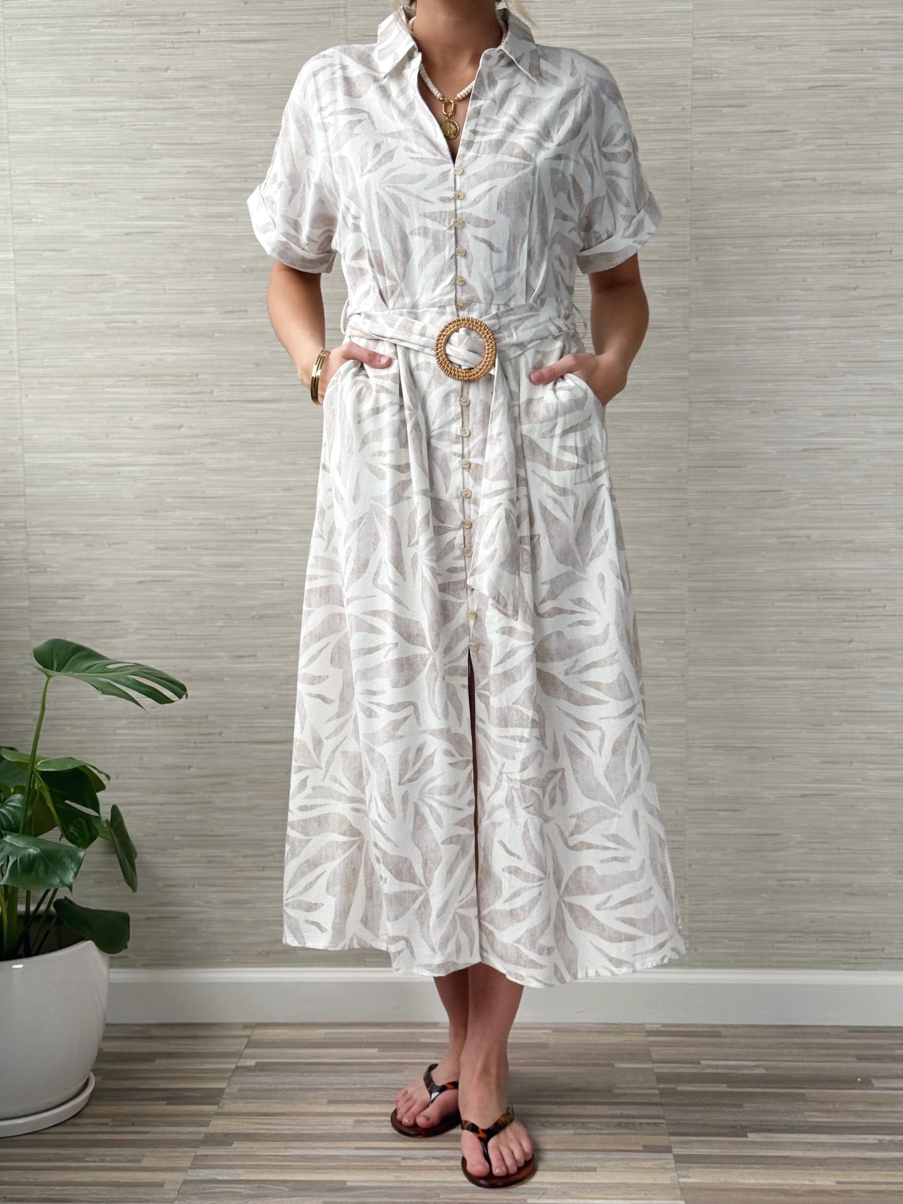 Mendoza Dress - SEASHORE - willows clothing MIDI DRESS