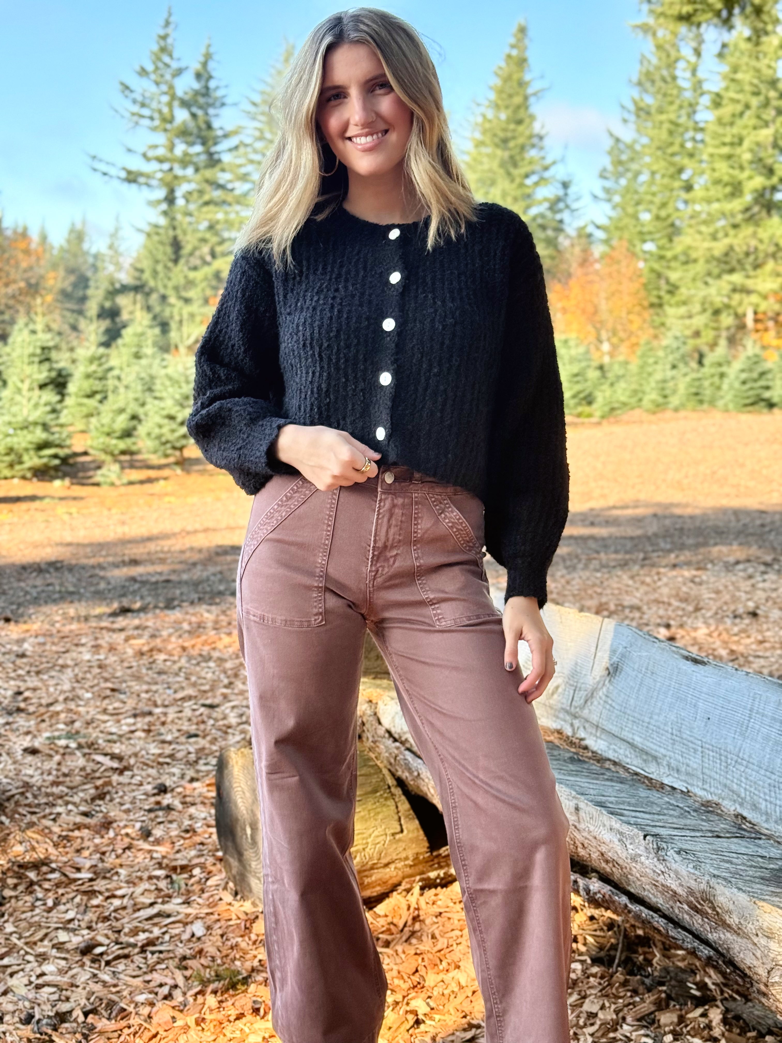 [MICA] Arden Jean - COCOA - willows clothing WIDE LEG