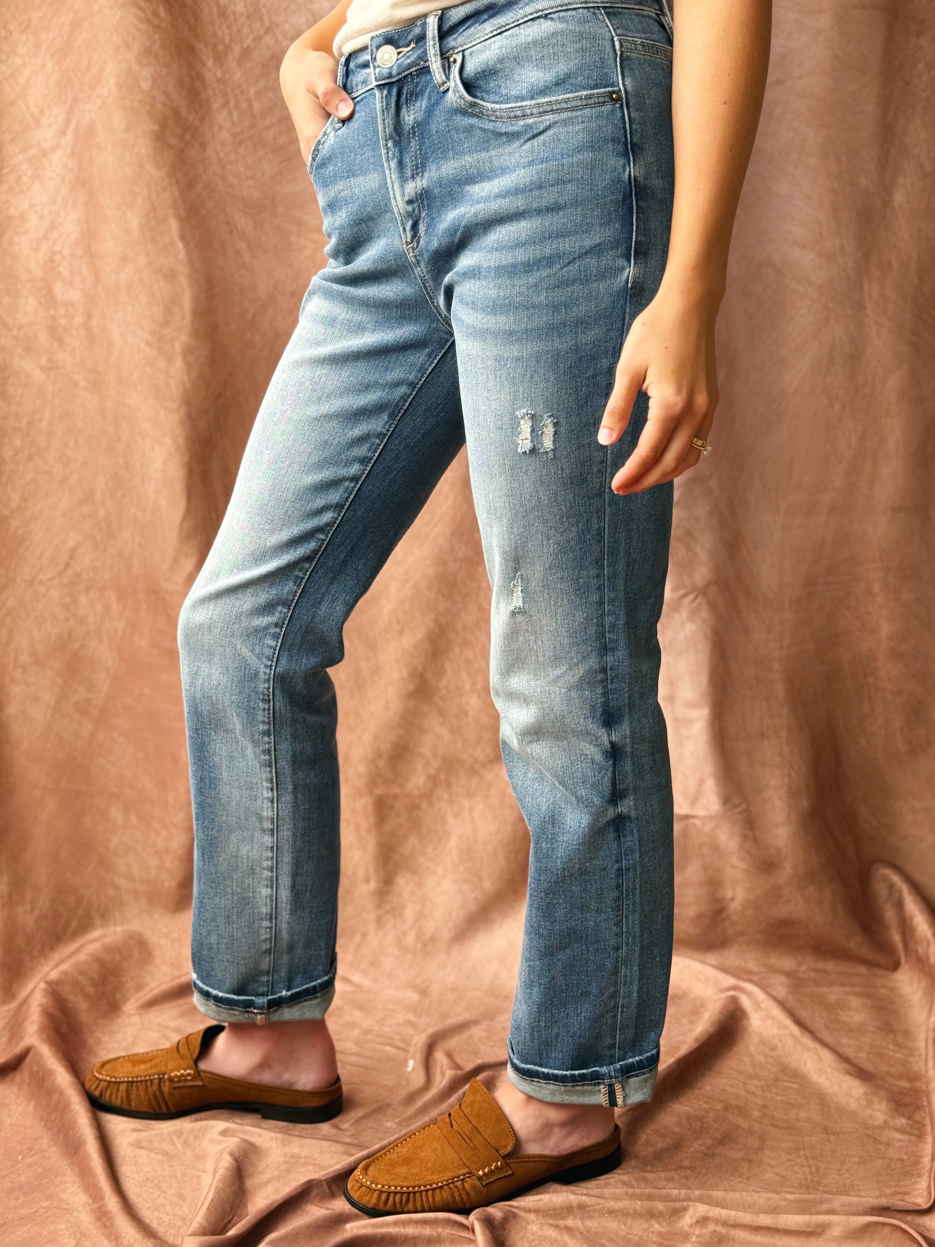 [MICA] Cadence Straight Leg Jean - LUNAR BLUE - willows clothing Straight Leg