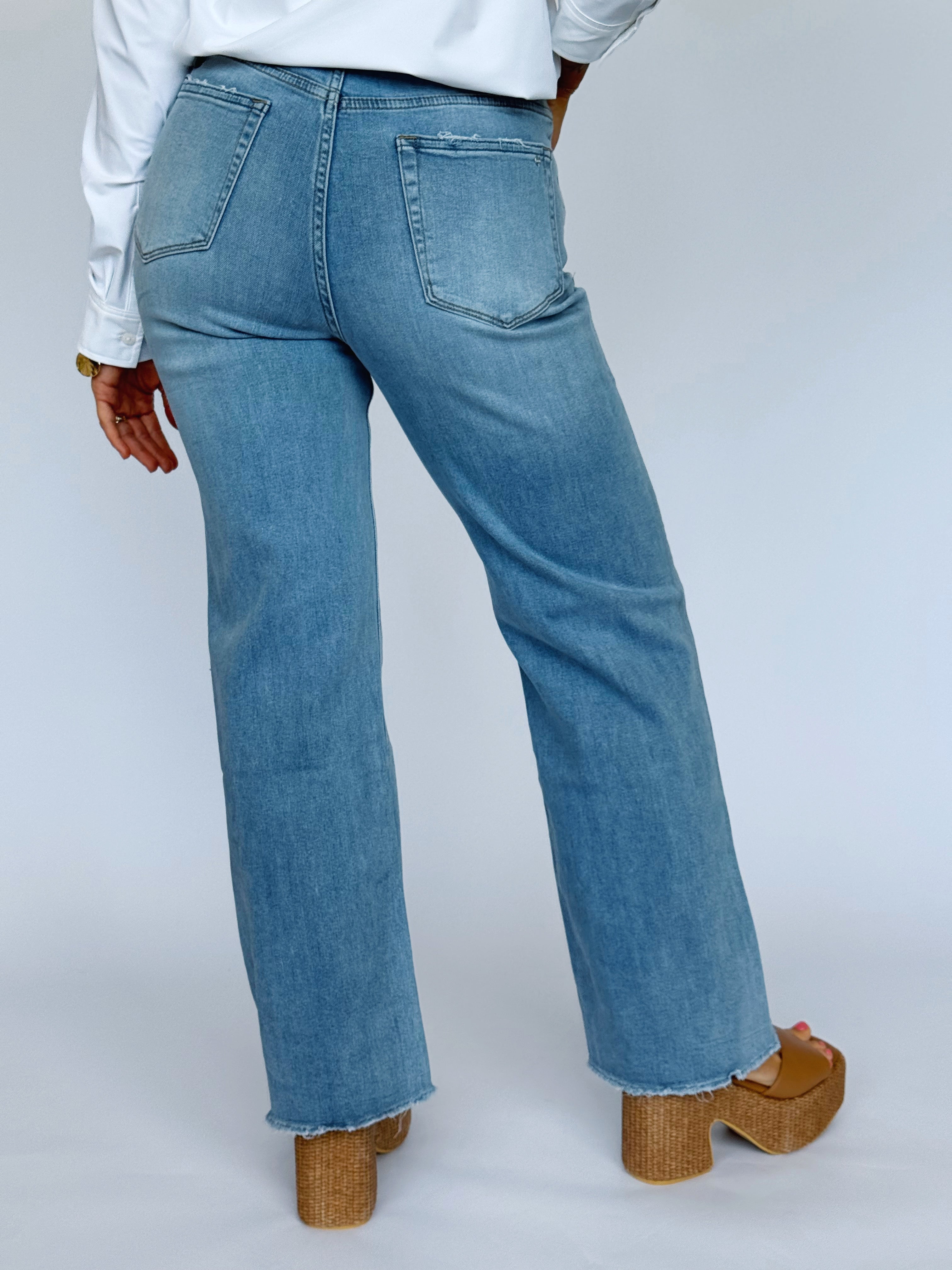 [MICA] Margaret Jean - CIEL BLUE - willows clothing WIDE LEG