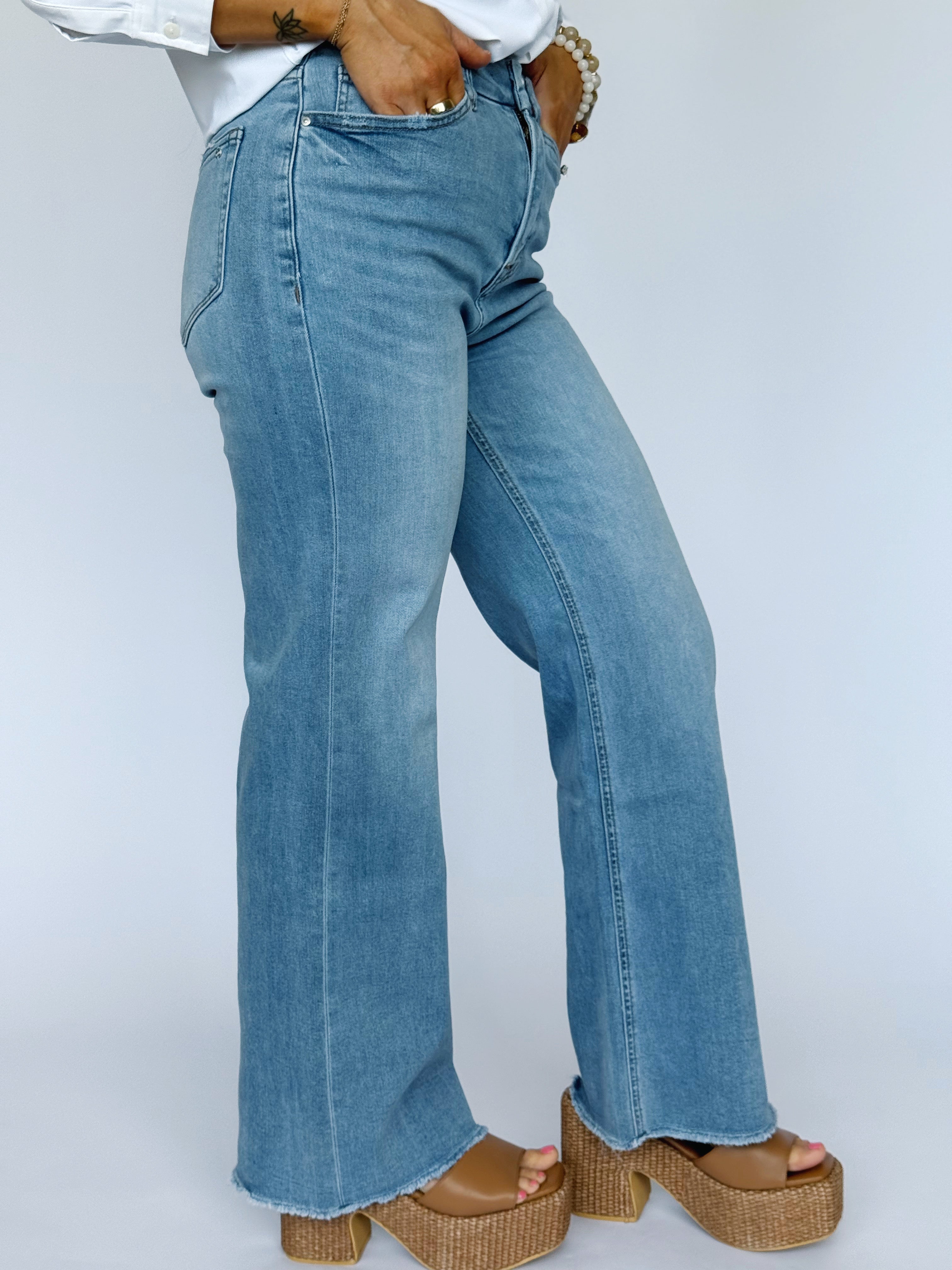 [MICA] Margaret Jean - CIEL BLUE - willows clothing WIDE LEG