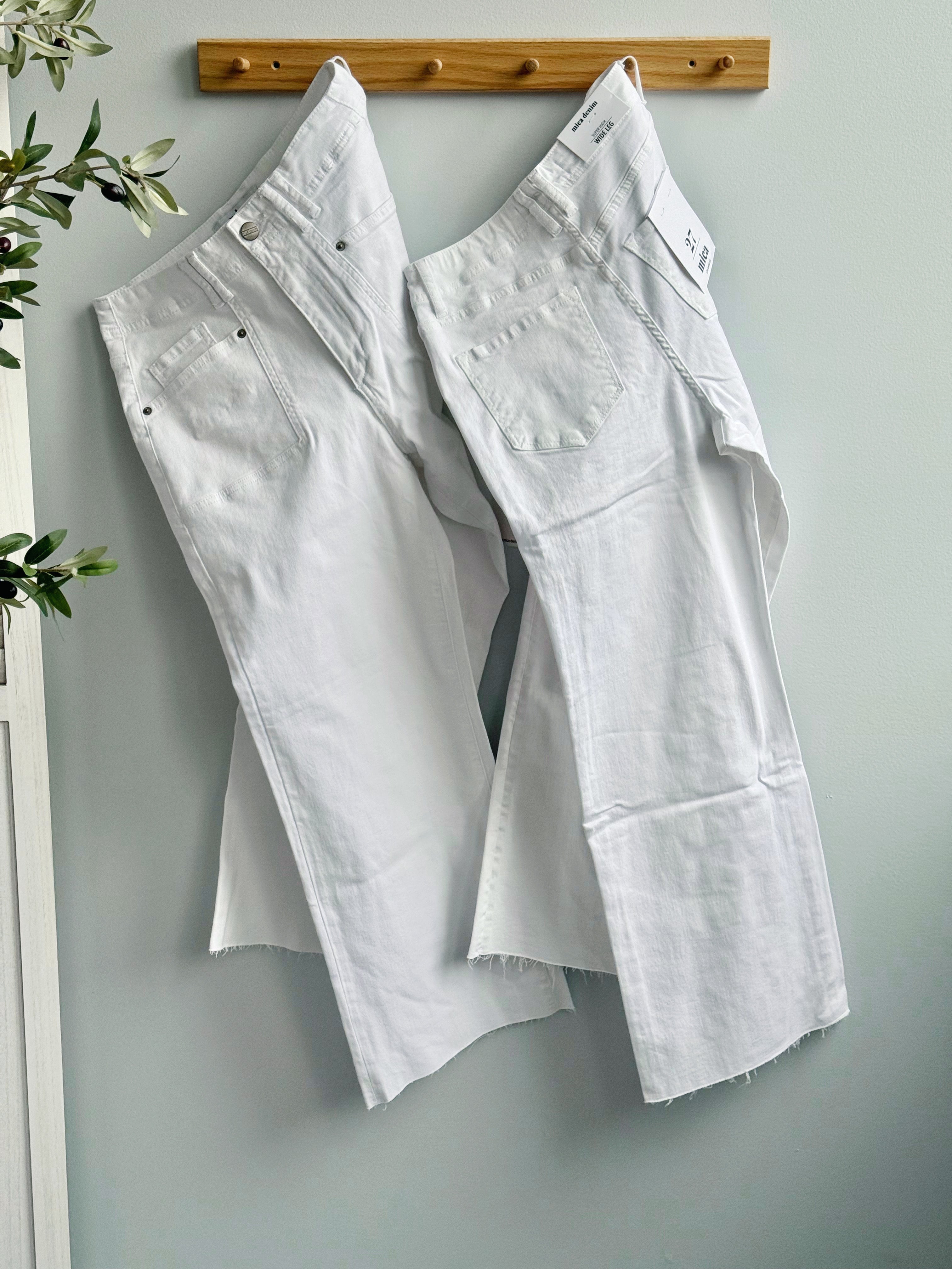 [MICA] Silas Jean - WHITE - willows clothing CROP WIDE LEG