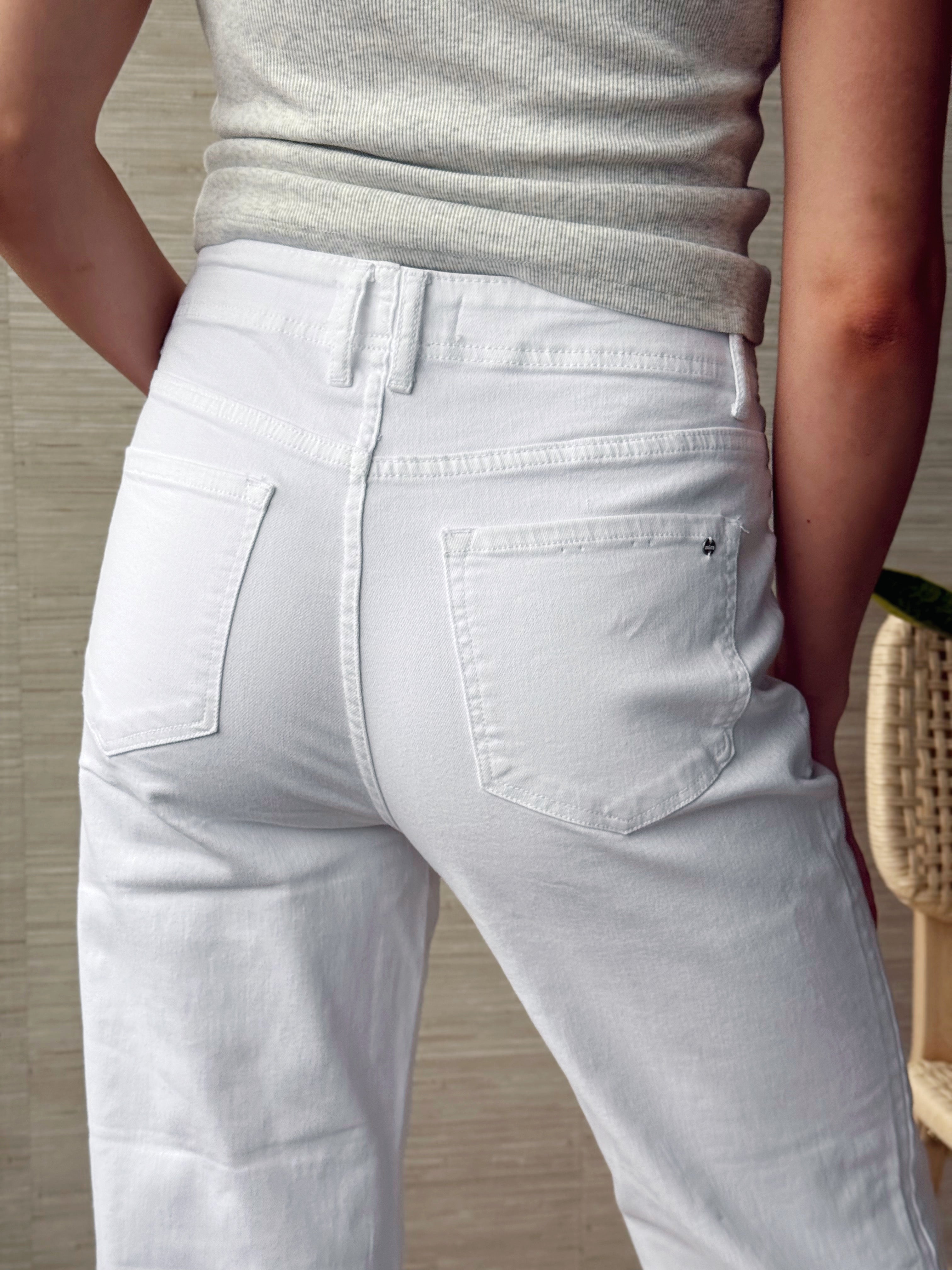 [MICA] Silas Jean - WHITE - willows clothing CROP WIDE LEG