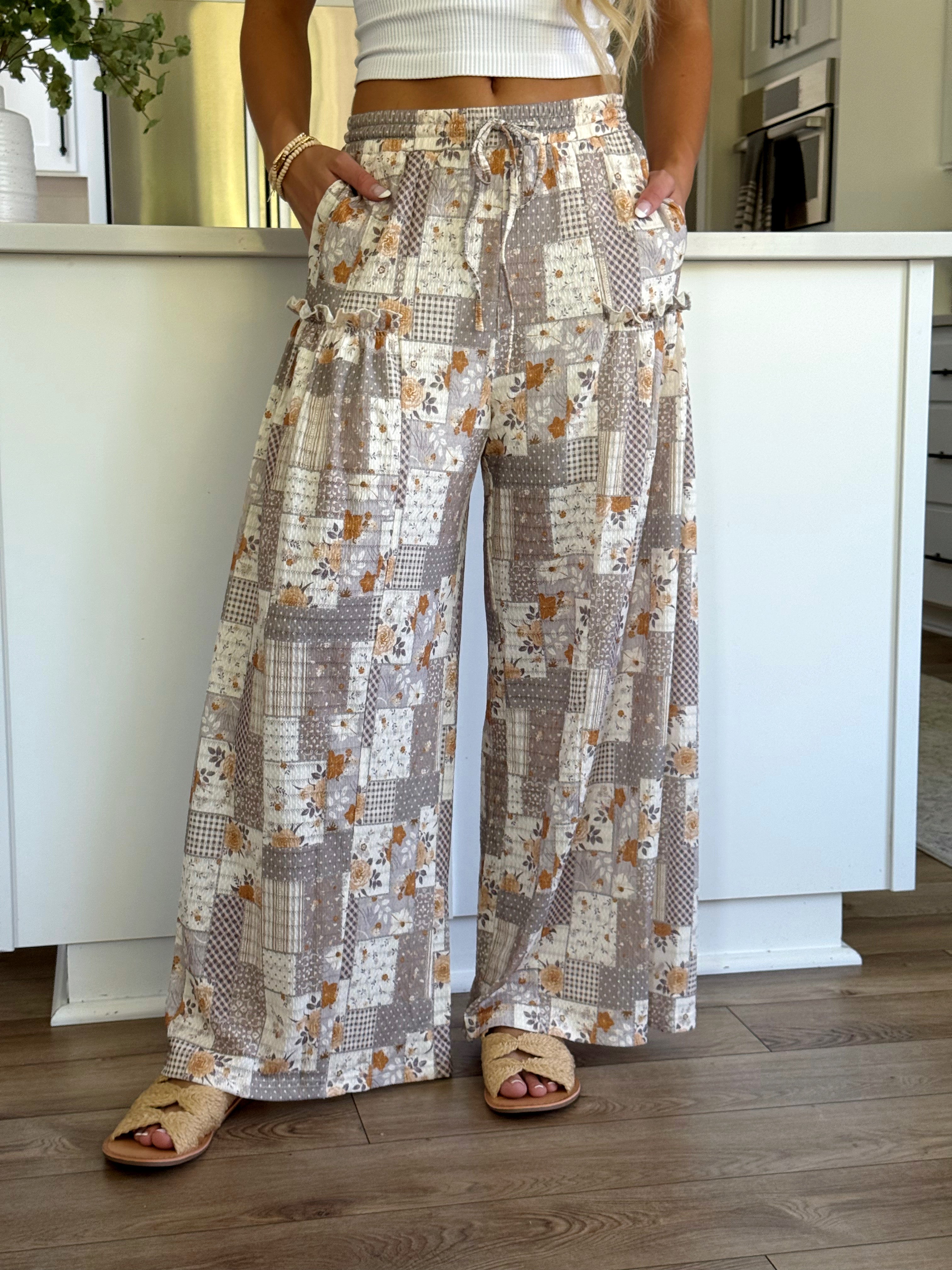 Middle of Summer Pants - ASH VIOLET - willows clothing PANTS